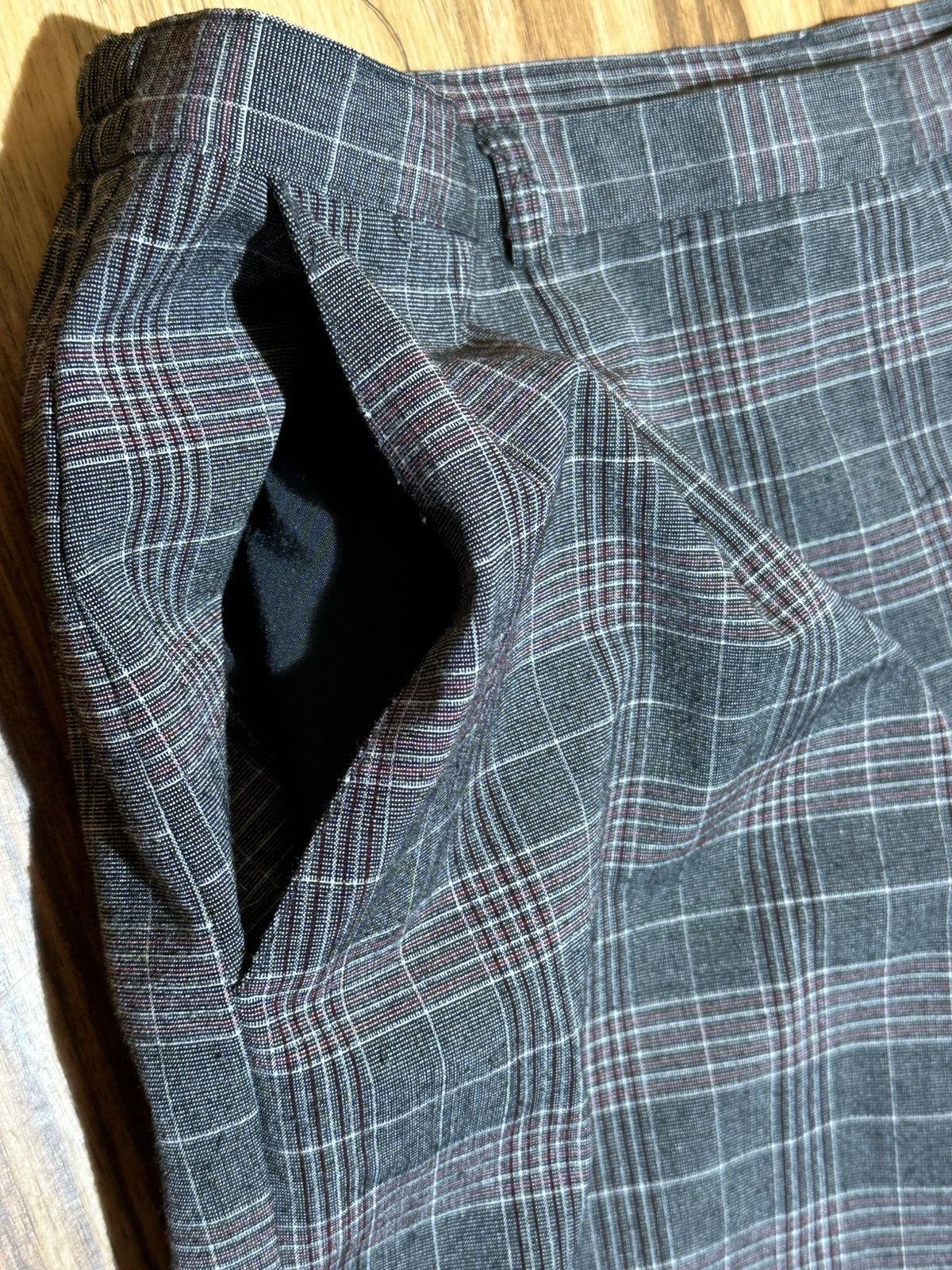 Other Sag Harbor Men's Plaid Pants - Black/Gray and Red Size US 32 / EU 48 - 3 Thumbnail