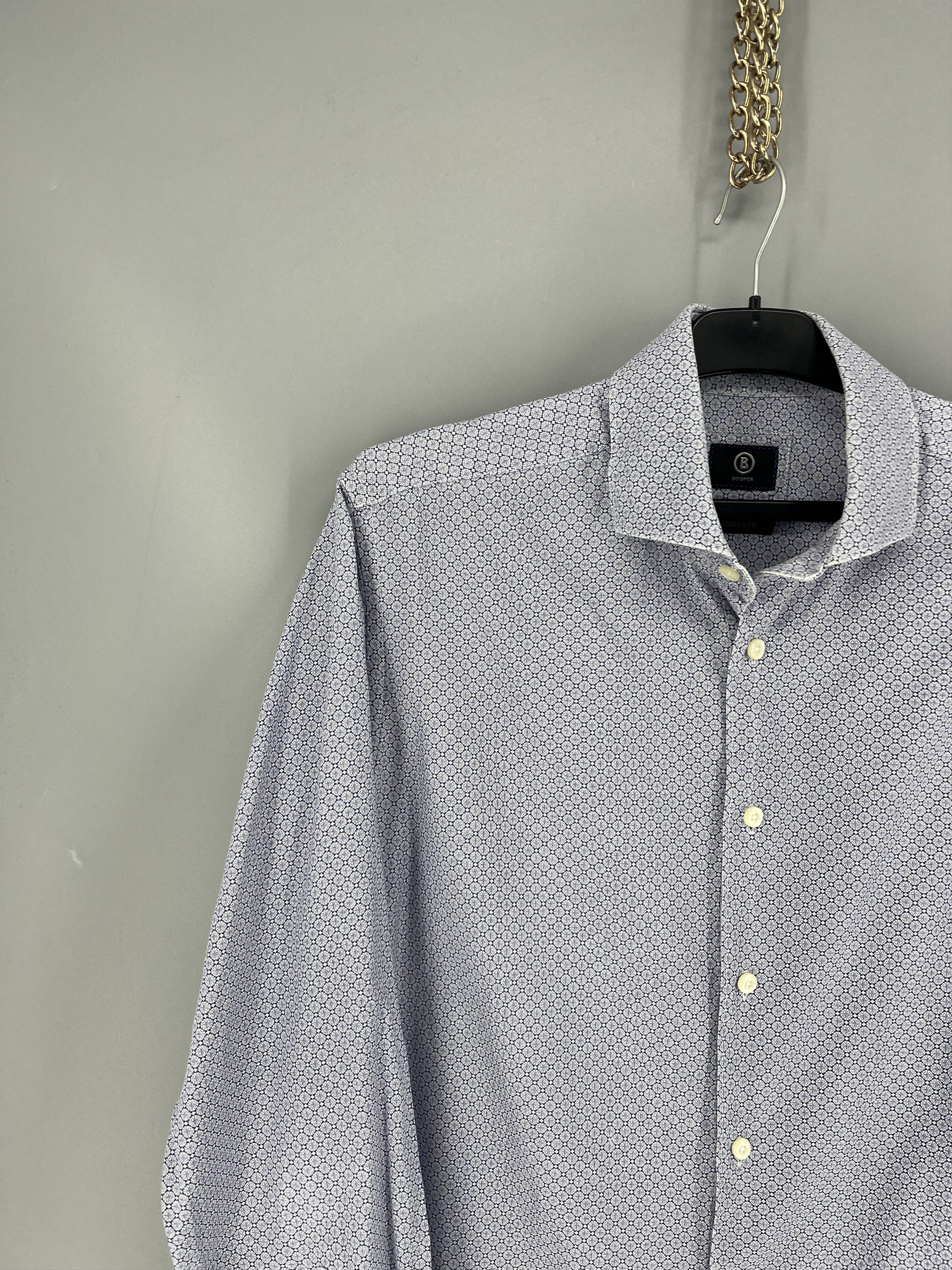 Bogner Bogner Checked Button-Up Shirt Blue Men’s L Size US L / EU 52-54 / 3 - 4 Thumbnail