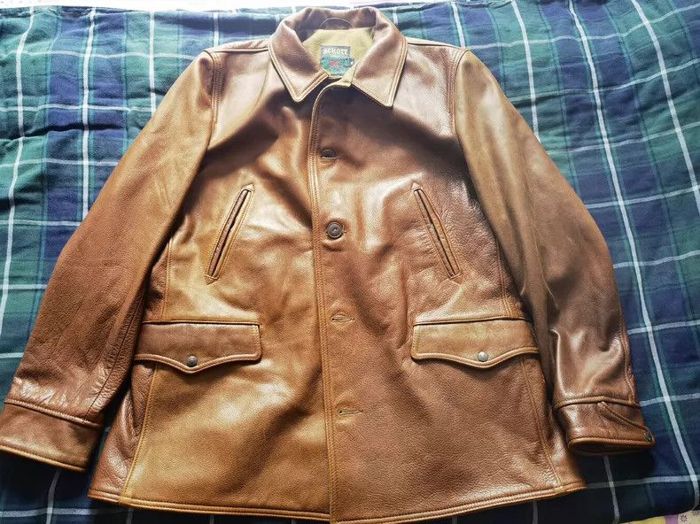 Schott Schott Cowhide coat Size US XXL / EU 58 / 5 - 1 Thumbnail