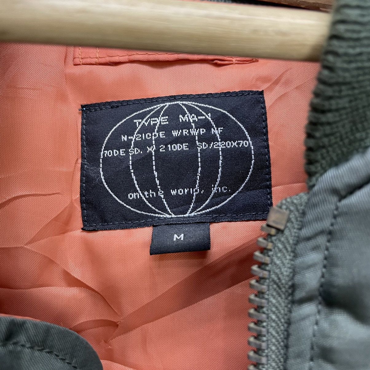 Aviator Nation 💥Japanese Brand On The World Bomber Ma 1 Flight Jacket Size US L / EU 52-54 / 3 - 5 Thumbnail