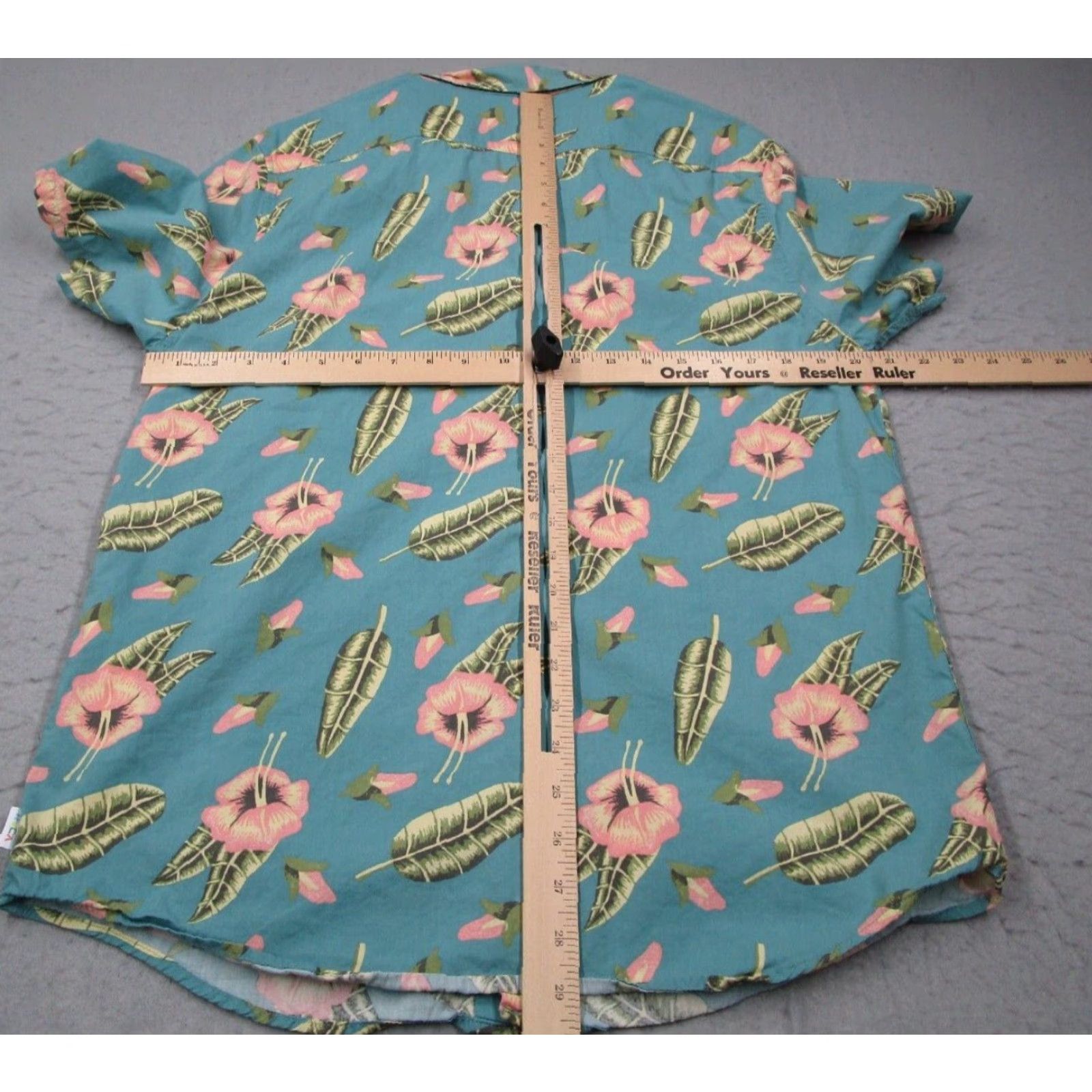 RVCA RVCA Shirt Mens Large Blue Luke Pelletier Special Edition Button-Up Hawaiian Floral Size US L / EU 52-54 / 3 - 6 Thumbnail