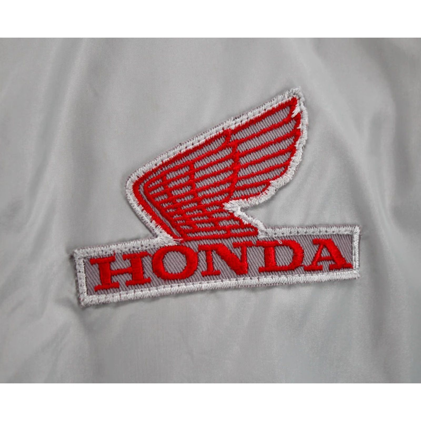 Honda VTG 70s Honda Nylon Racing Jacket Mens XL Gray Hondaline Wing Patch Jacket Size US XL / EU 56 / 4 - 7 Thumbnail
