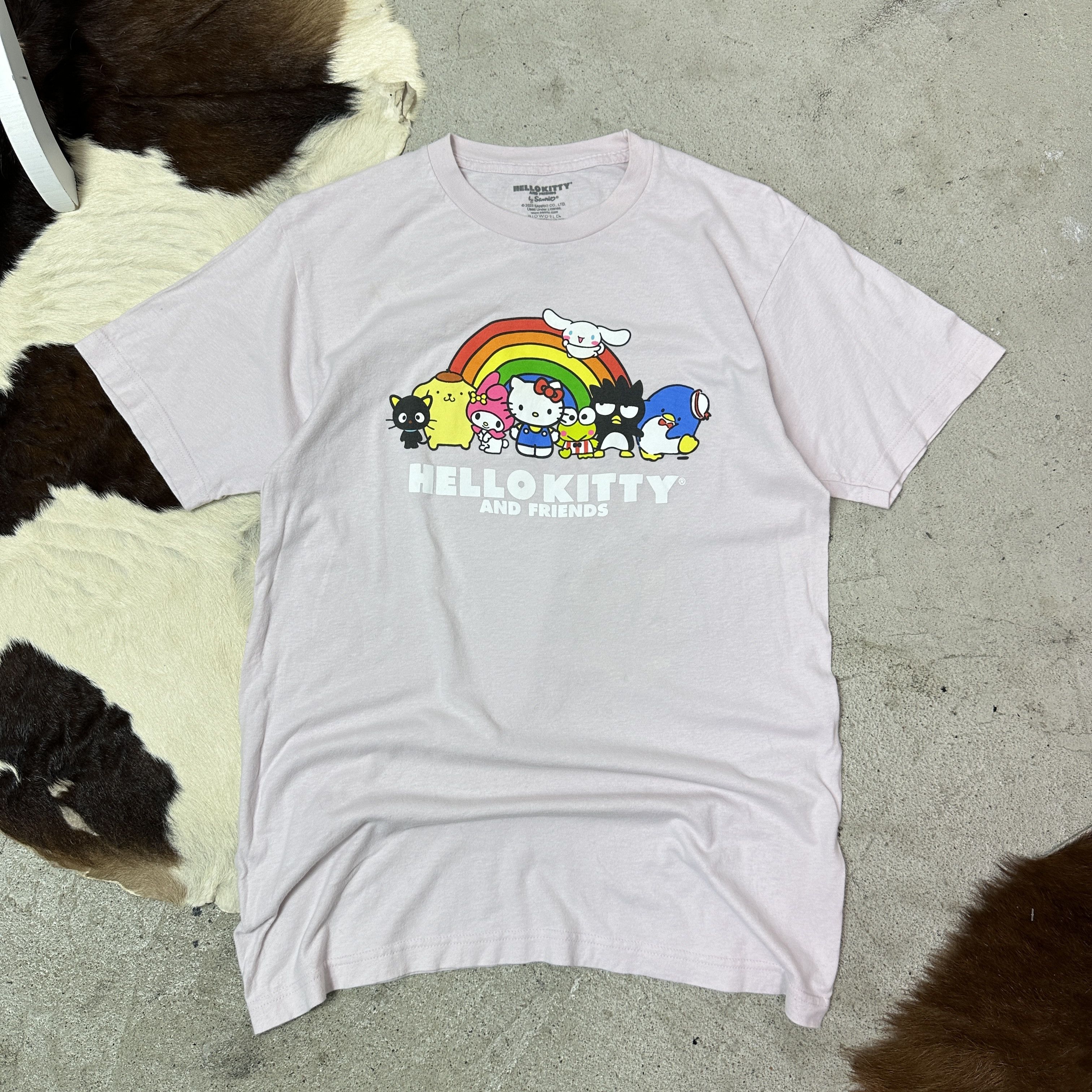 Vintage Vintage Streetwear Printed Fitted Hello Kitty T-shirt Y2K Size US M / EU 48-50 / 2 - 2 Thumbnail