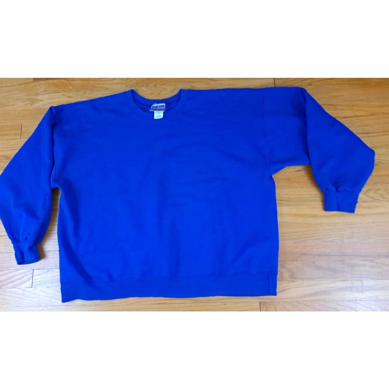 Hanes Hanes Ultimate Cotton Printpro Blue XL Sweatshirt Mens Pullover Cotton Solid Canvas 3 X-Large Blue Sweatshirt Mens Size US XL / EU 56 / 4 - 2 Thumbnail
