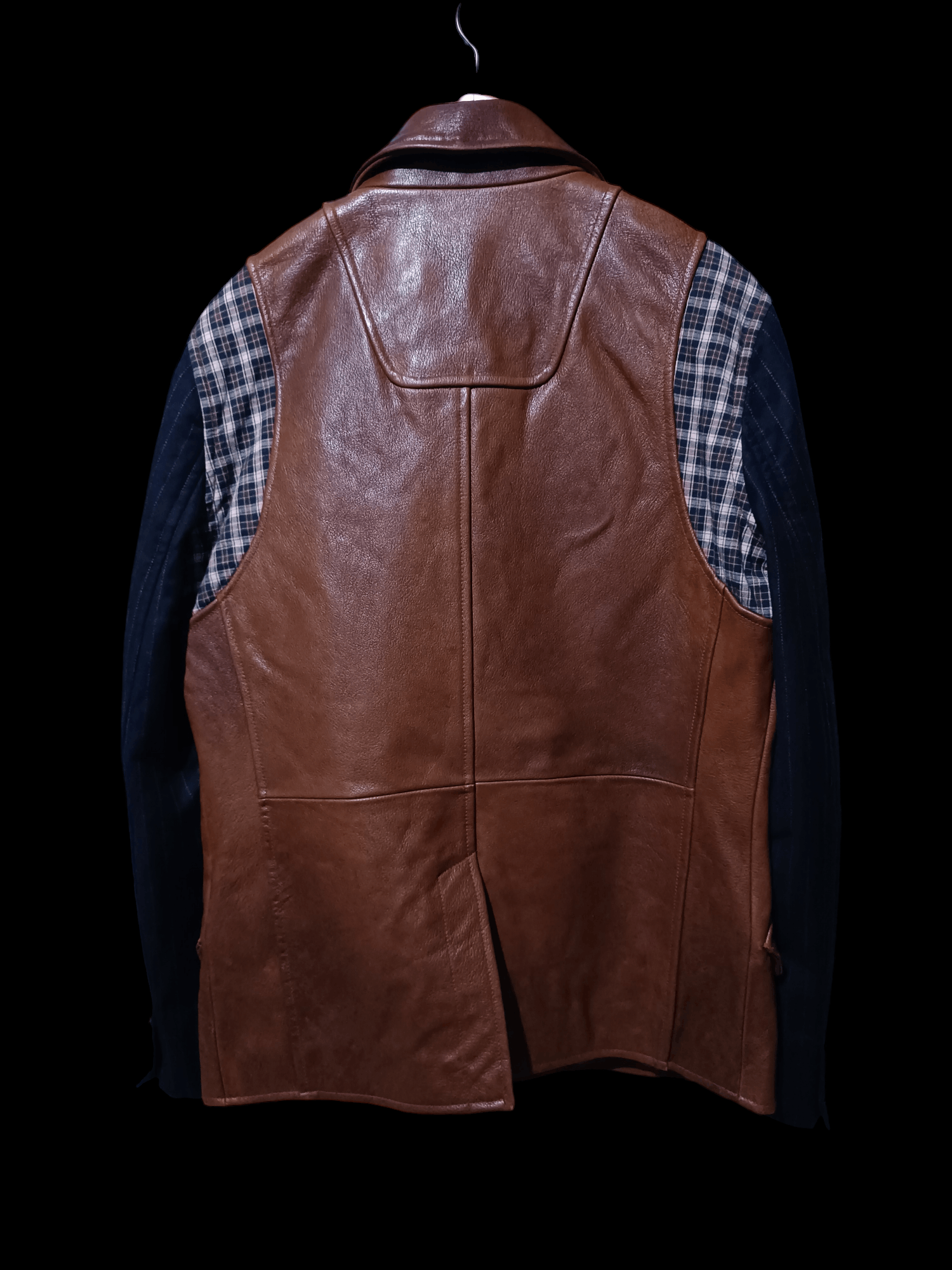 Japanese Brand Top Quality Steampunk Brown Leather Size 52R - 2 Thumbnail