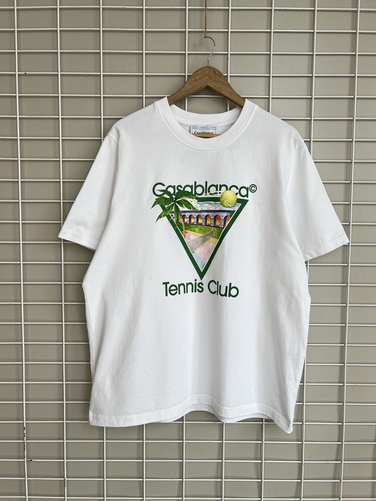 Casablanca Tennis Club Icon Big Logo T-Shirt Mens Size XL