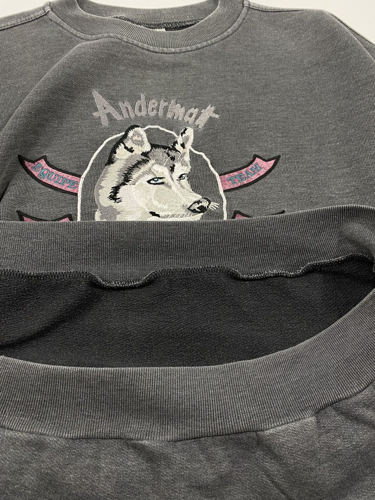 Vintage LASTDROP🔥80s Andermatt Swiss Husky Ski Sport Team Sweatshirt Size US M / EU 48-50 / 2 - 11 Thumbnail