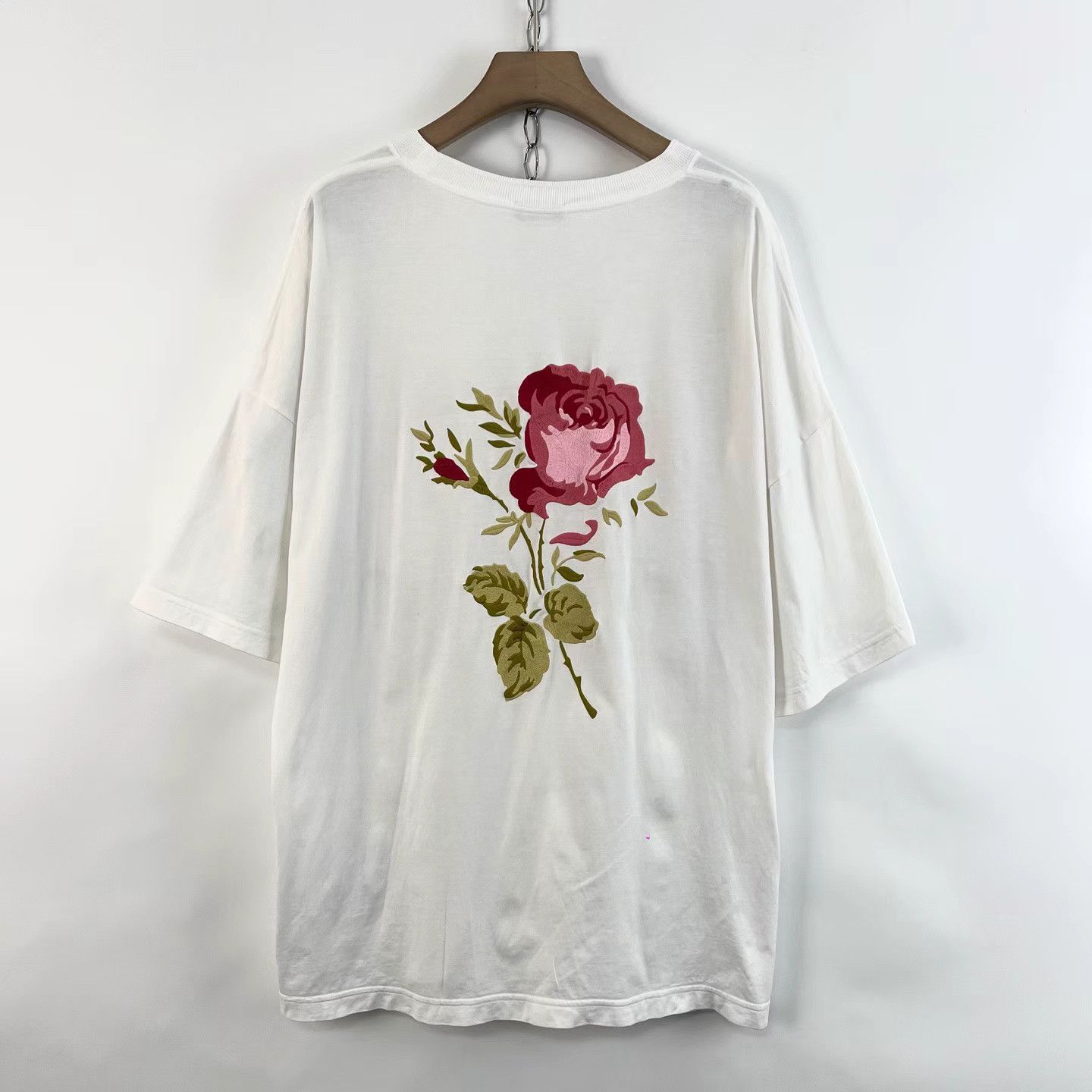 Dior DIOR White Rose Embroidered Short Sleeve K12 Size US XXL / EU 58 / 5 - 2 Thumbnail