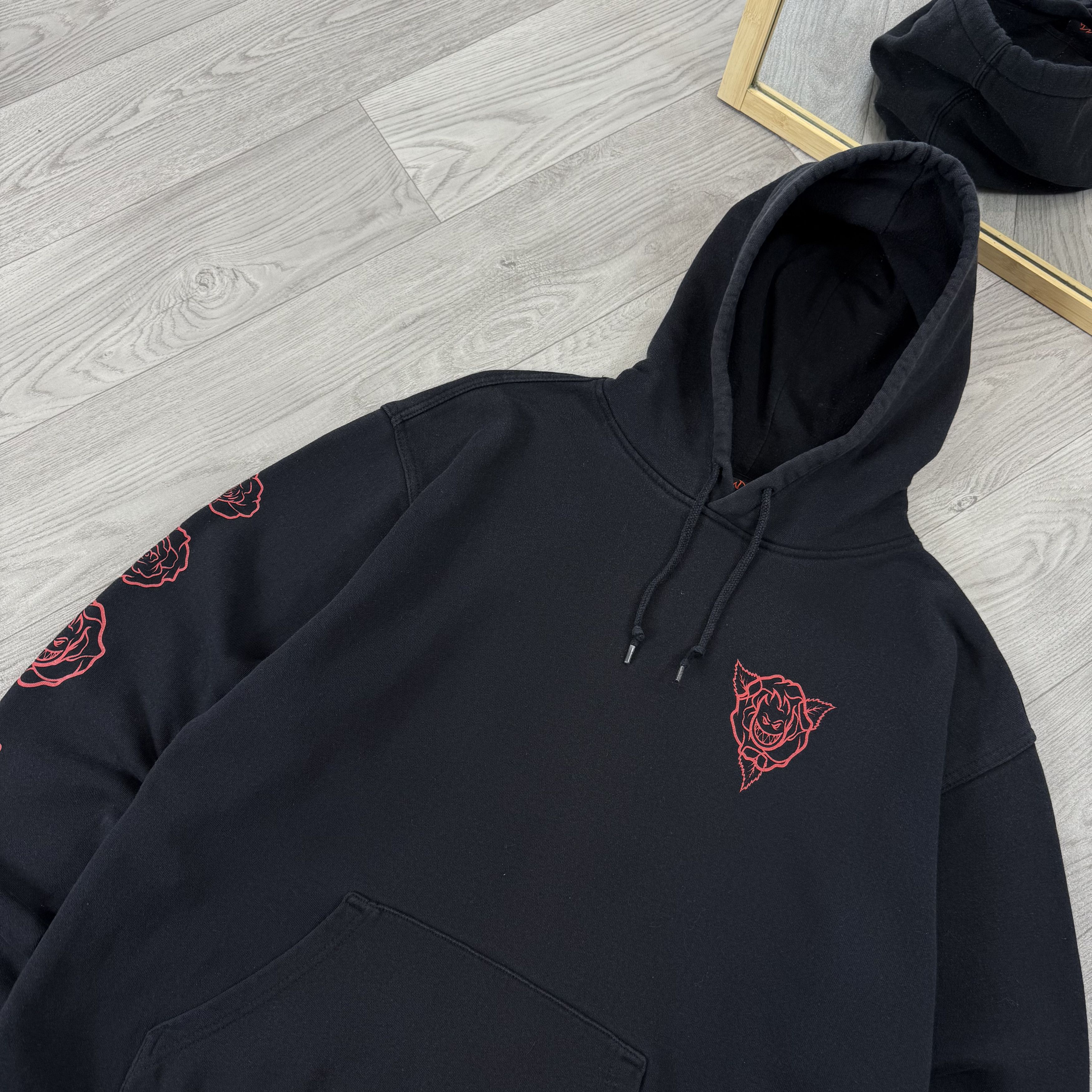 Spitfire Vintage Spitfire Rose Graphic Black Hoodie Hooded Sweat Size US L / EU 52-54 / 3 - 6 Thumbnail