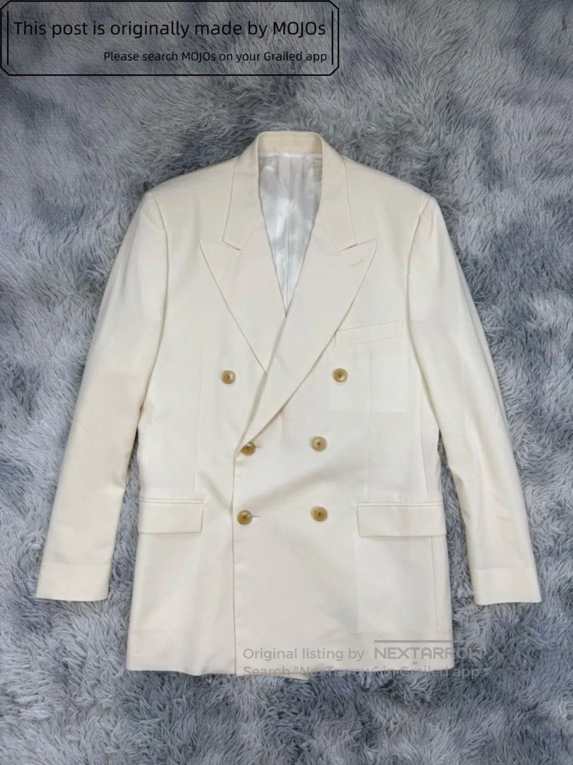 Sz 46 Dior 19AW Runway Golden Button Jacket.