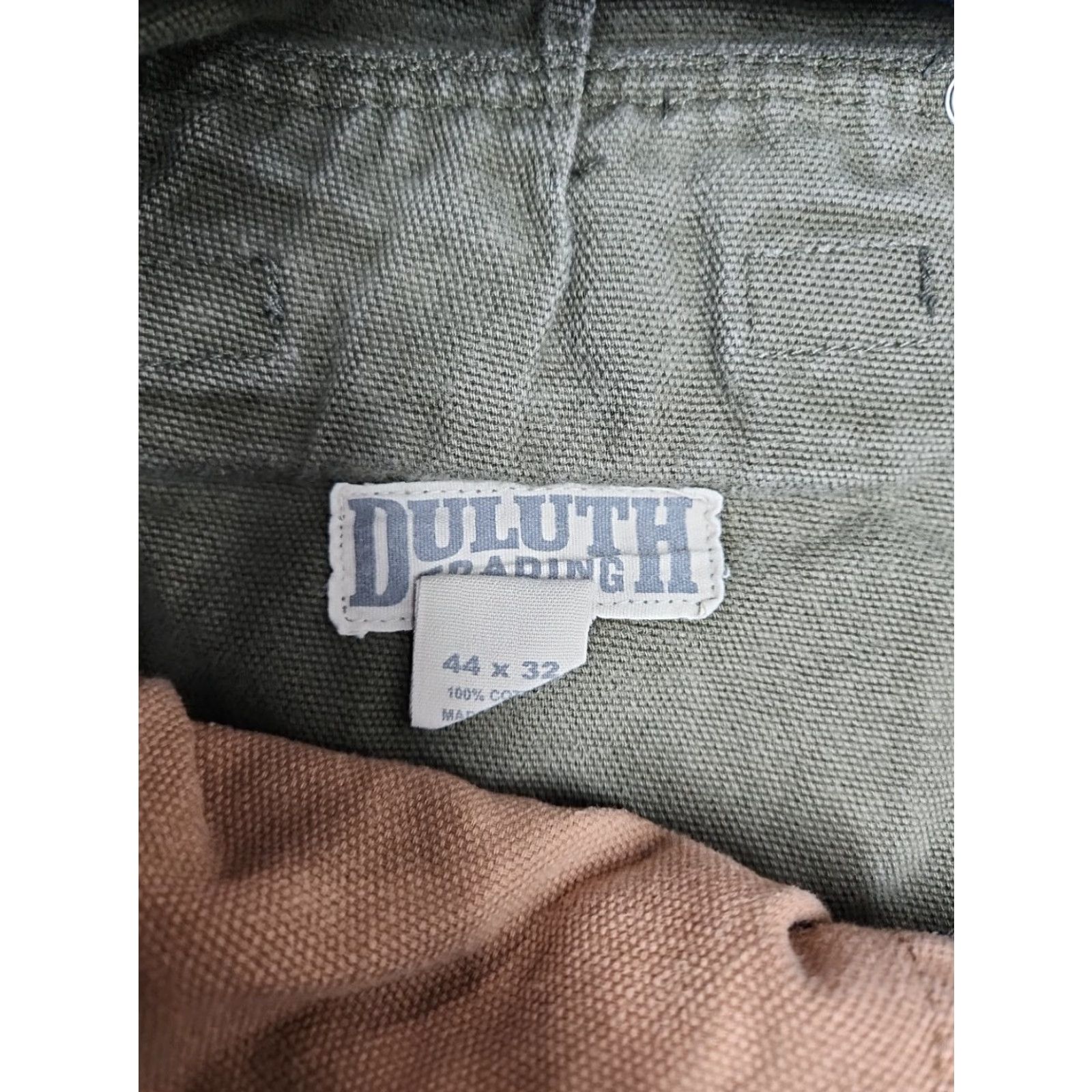 Vintage Duluth Fire Hose Canvas Pants Sz 44x32 Cargo Relax Fit Utility Pants Mens Cargo Pocket Green Cotton Flat Front Straight Relaxed Workwear Vintage: No Size US 44 / EU 60 - 6 Thumbnail