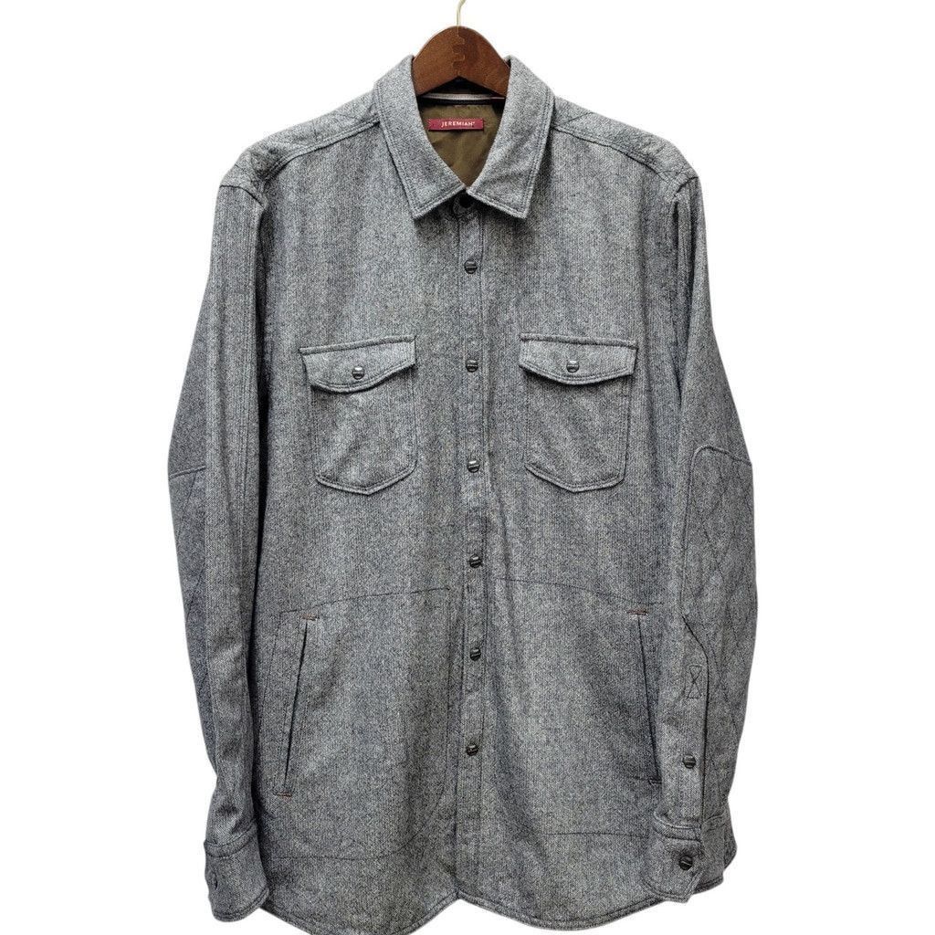 Other Jeremiah Gray Canvas Wool-Blend Shirt Jacket XL Men's $155 Size US XL / EU 56 / 4 - 2 Thumbnail