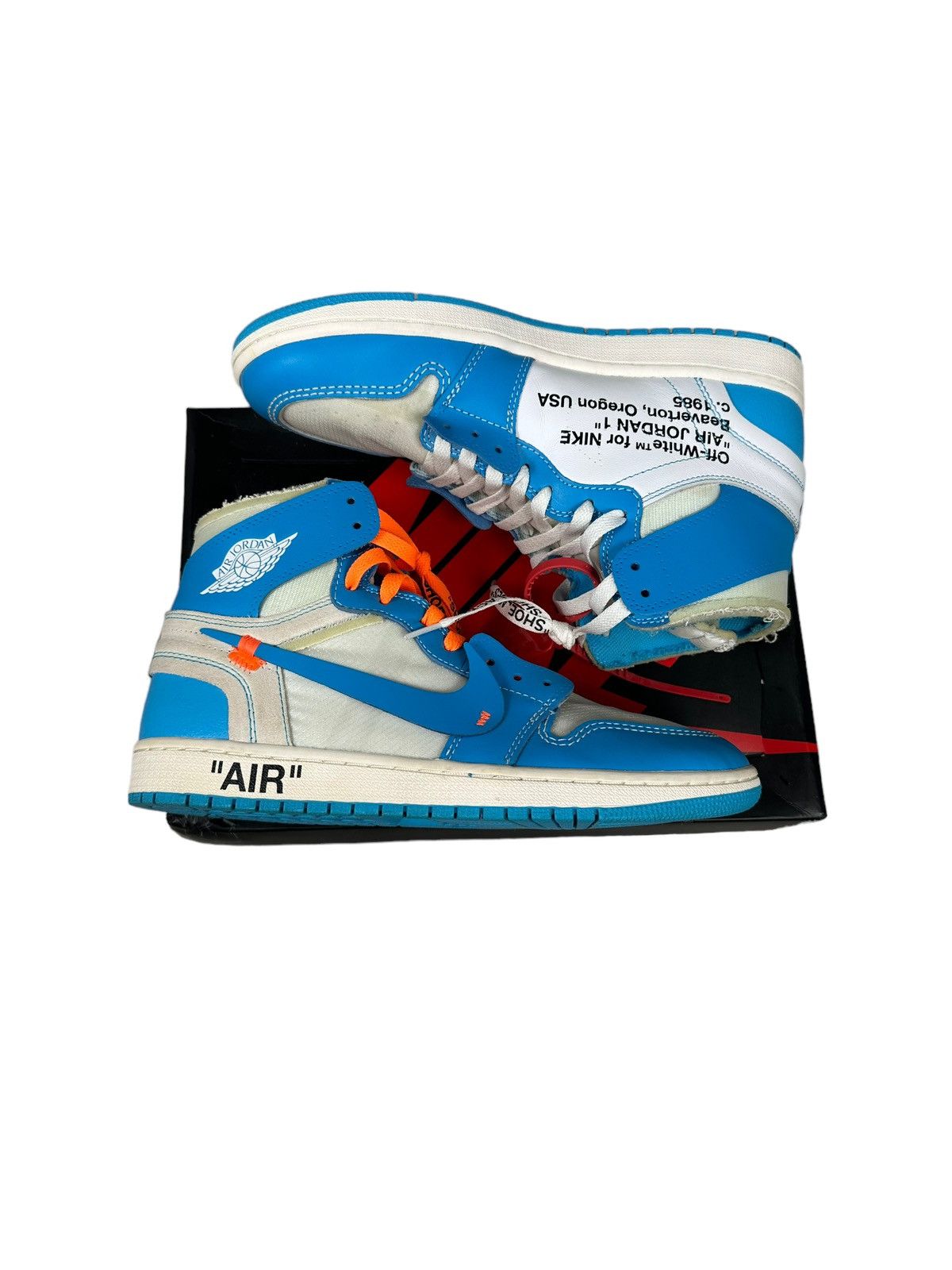 Jordan Brand × Off-White Off white Jordan 1 UNC Size US 10 / EU 43 - 10 Thumbnail