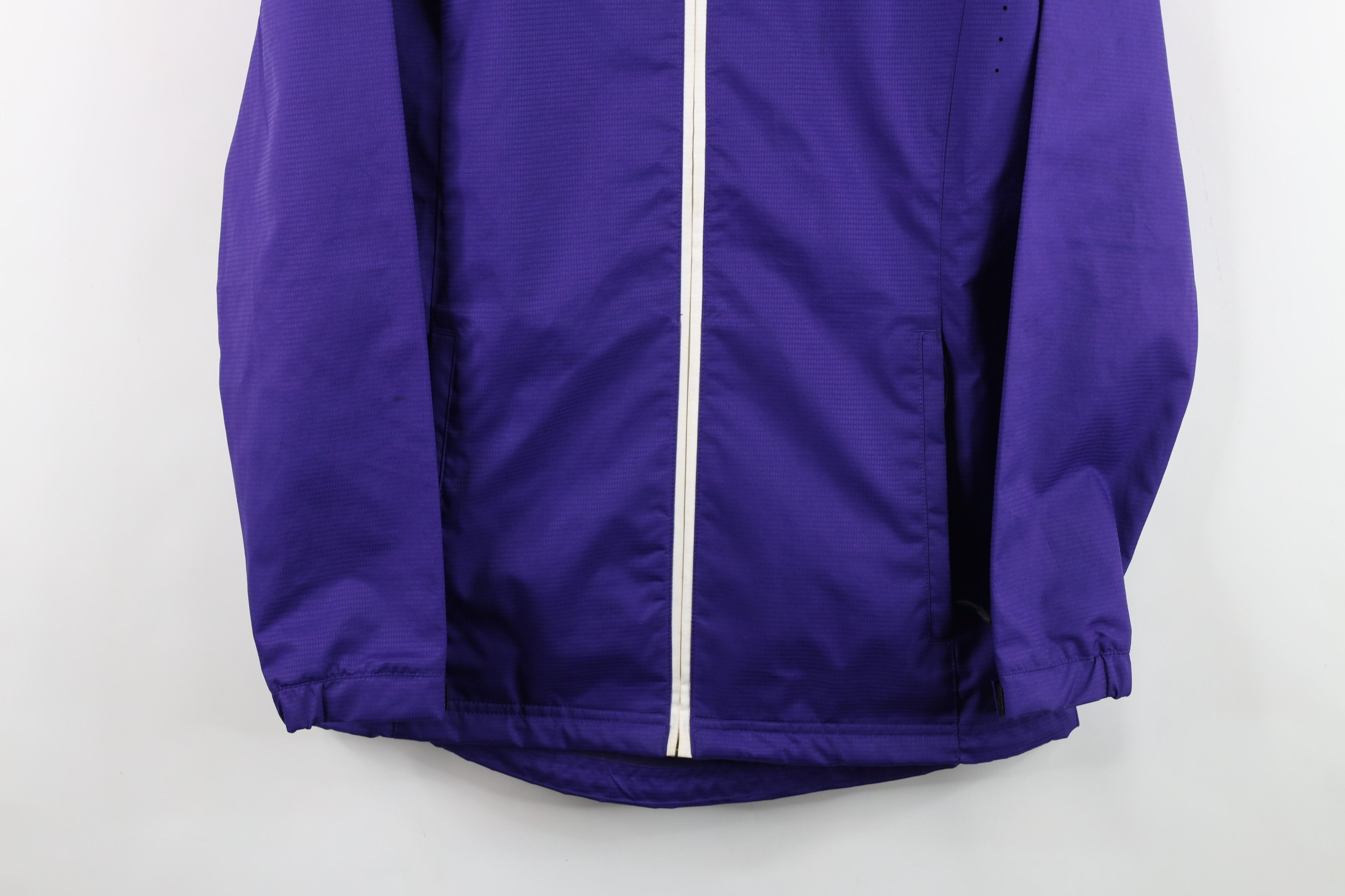 Adidas Vintage Adidas Spell Out Full Zip Hooded Jacket Purple White Size M / US 6-8 / IT 42-44 - 3 Thumbnail