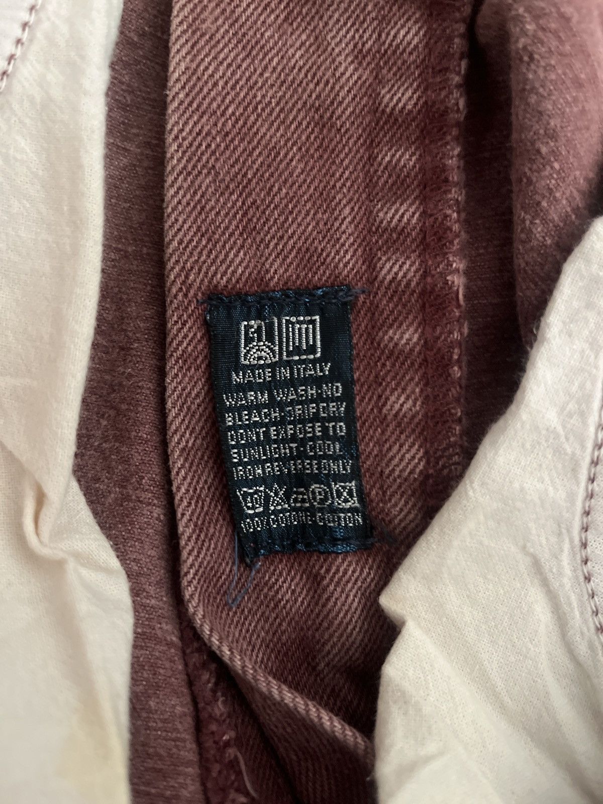 Valentino Valentino Jeans – Vintage Burgundy Designer Denim Size US 34 / EU 50 - 7 Thumbnail