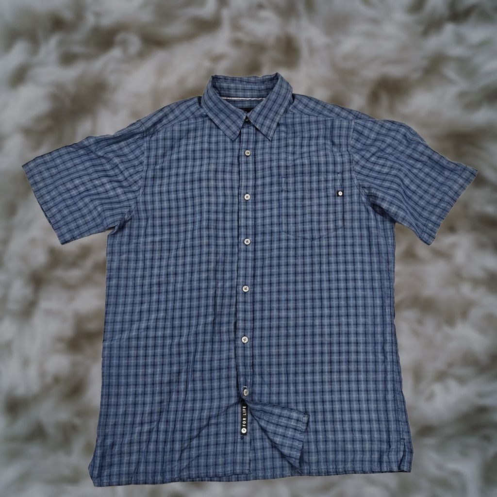 Marmot Marmot Shirt Mens Medium Blue Plaid Short Sleeve Button Up Lightweight Casual Size US M / EU 48-50 / 2 - 1 Thumbnail