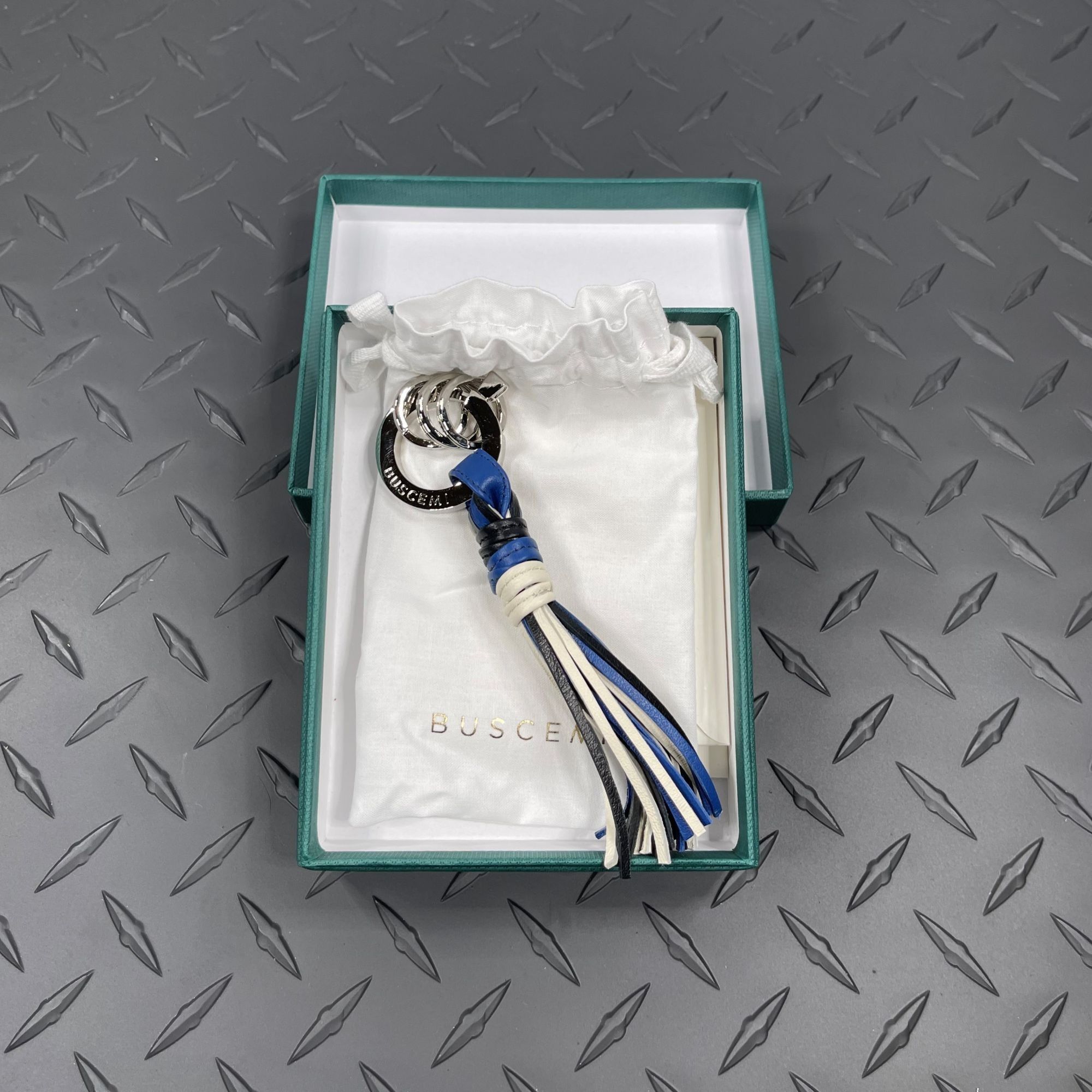 Buscemi Buscemi Fringe Keyholder Black/Off White Leather Size ONE SIZE - 1 Thumbnail