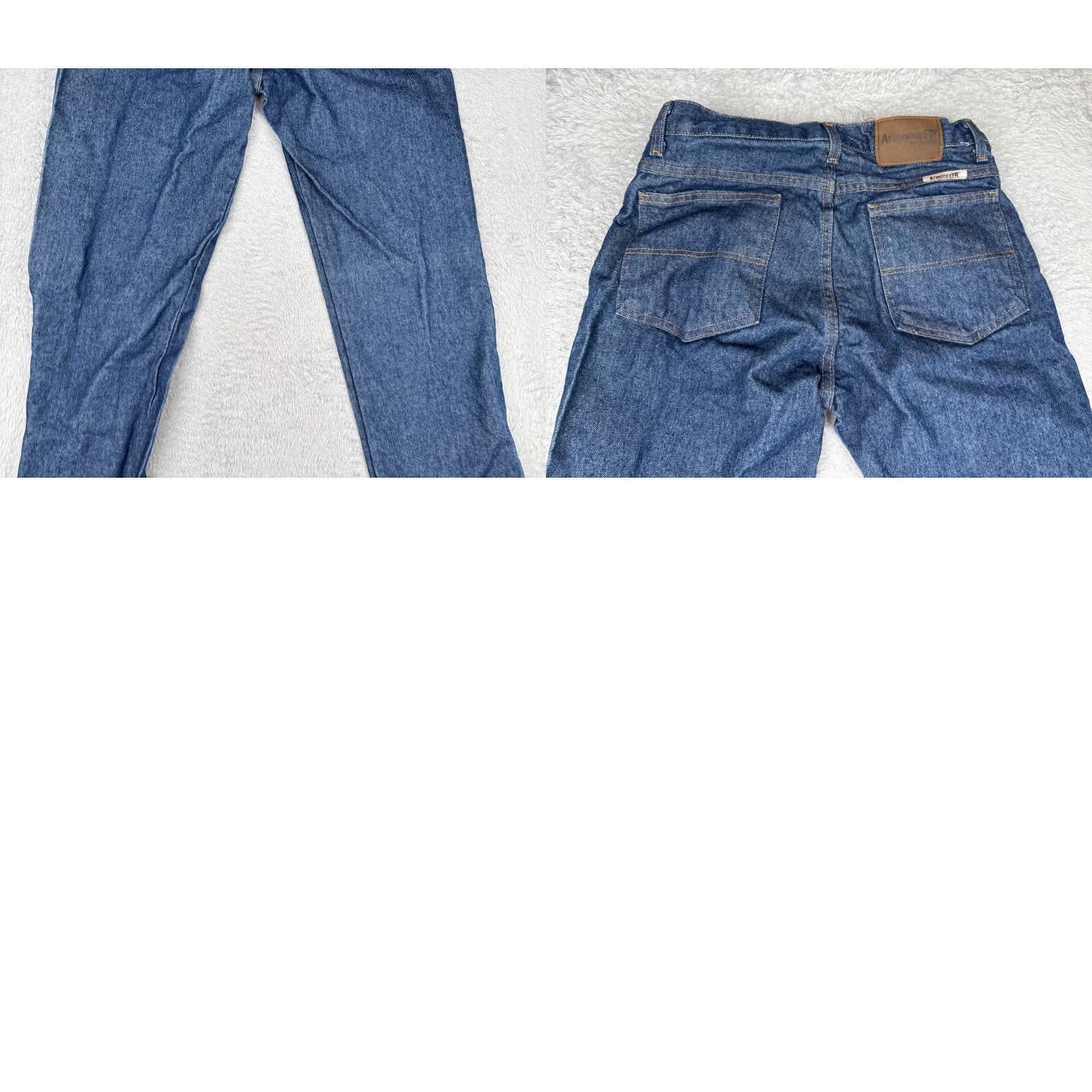 Denime UniFirst Jeans Men 30x32 Blue Denim Straight Leg 5-Pocket Design Regular Fit 30 in Inseam Blue Jeans Men Size US 30 / EU 46 - 10 Thumbnail