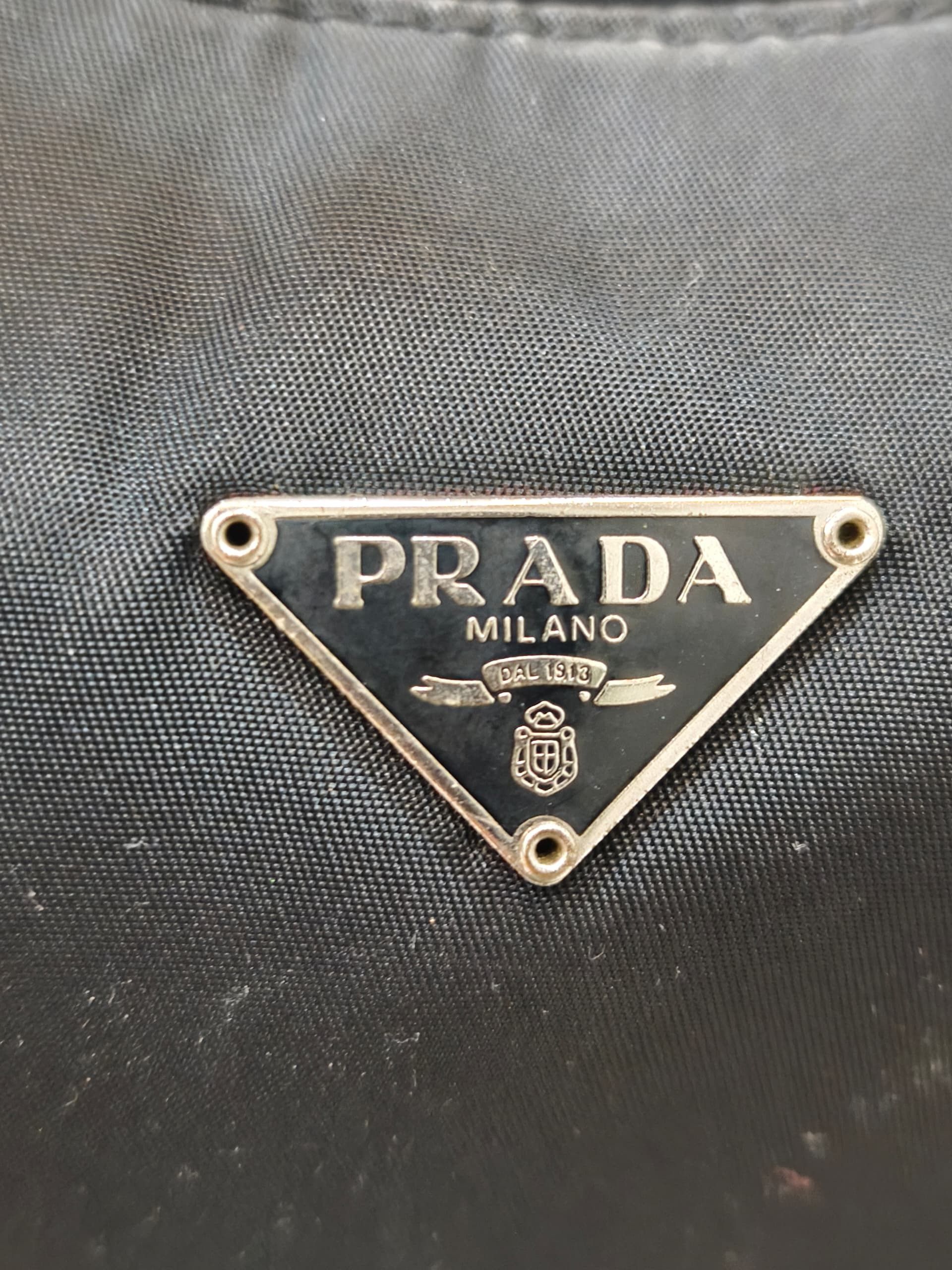 Prada Prada Black Nylon Mini Tessuto Shoulder Bag Size ONE SIZE - 9 Thumbnail
