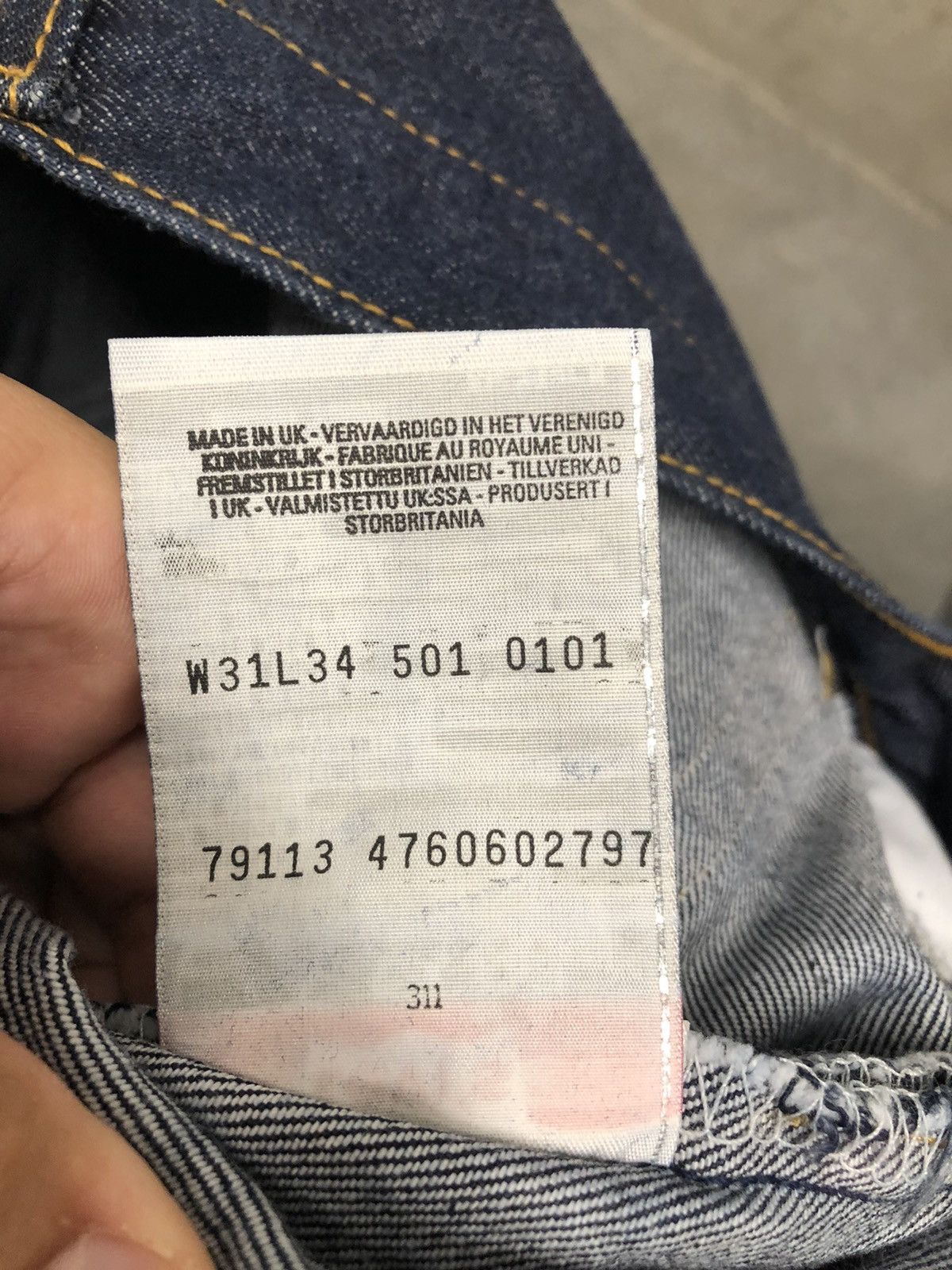 Levi's × Vintage DSWT Levis 501 Rare Vintage Oversize 90s Hype Denim Size US 31 - 8 Thumbnail