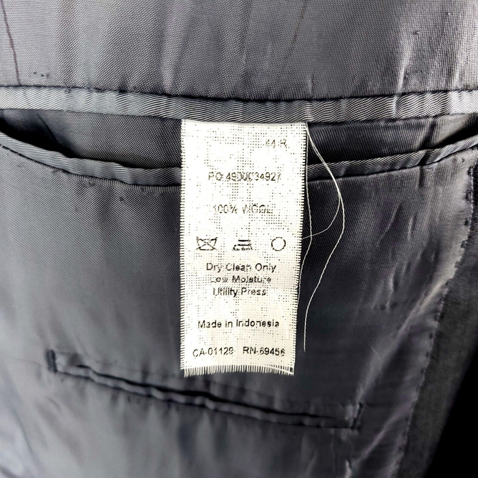 Calvin Klein Calvin Klein Wool 2 Button Blazer 42R Gray Peak Lapel Suit J Size 42R - 8 Thumbnail