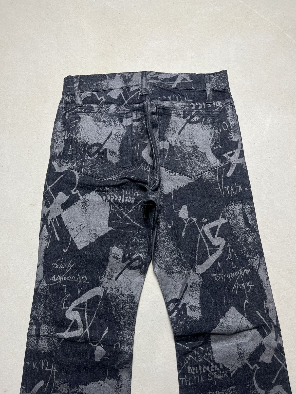 Japanese Brand 🔥HOT🔥Y2K Bison Flareed denim AOP Size US 27 - 8 Thumbnail