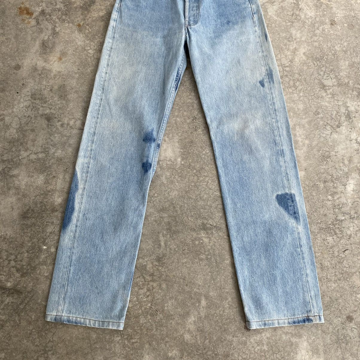 Levi's Size 28x31 Vintage 1993 Levis 501 Faded Blue Denim Jeans Size US 28 / EU 44 - 4 Thumbnail