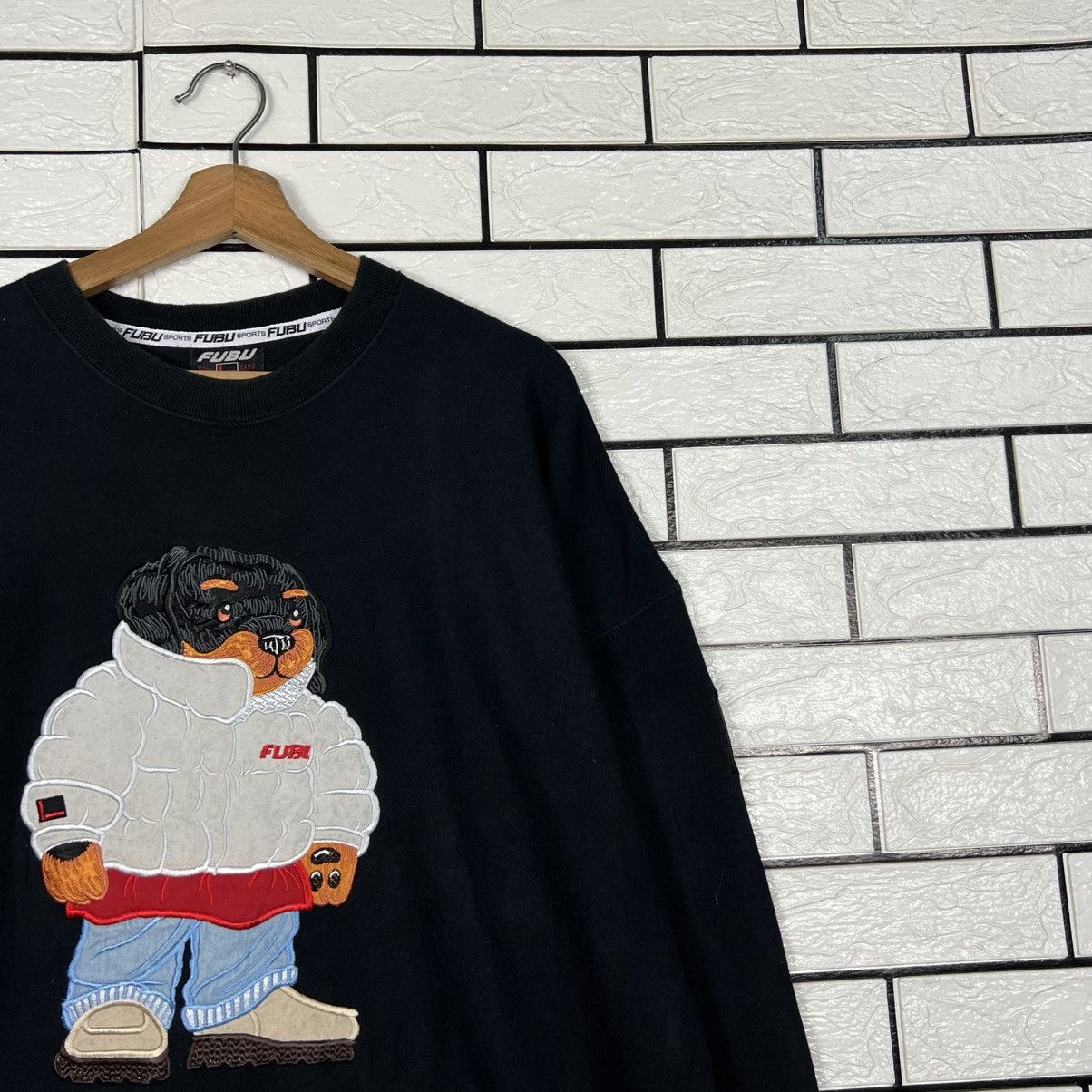 Fubu 90's FUBU Embroidered Rottweiler Sweatshirt #4251-C193 Size US XL / EU 56 / 4 - 5 Thumbnail