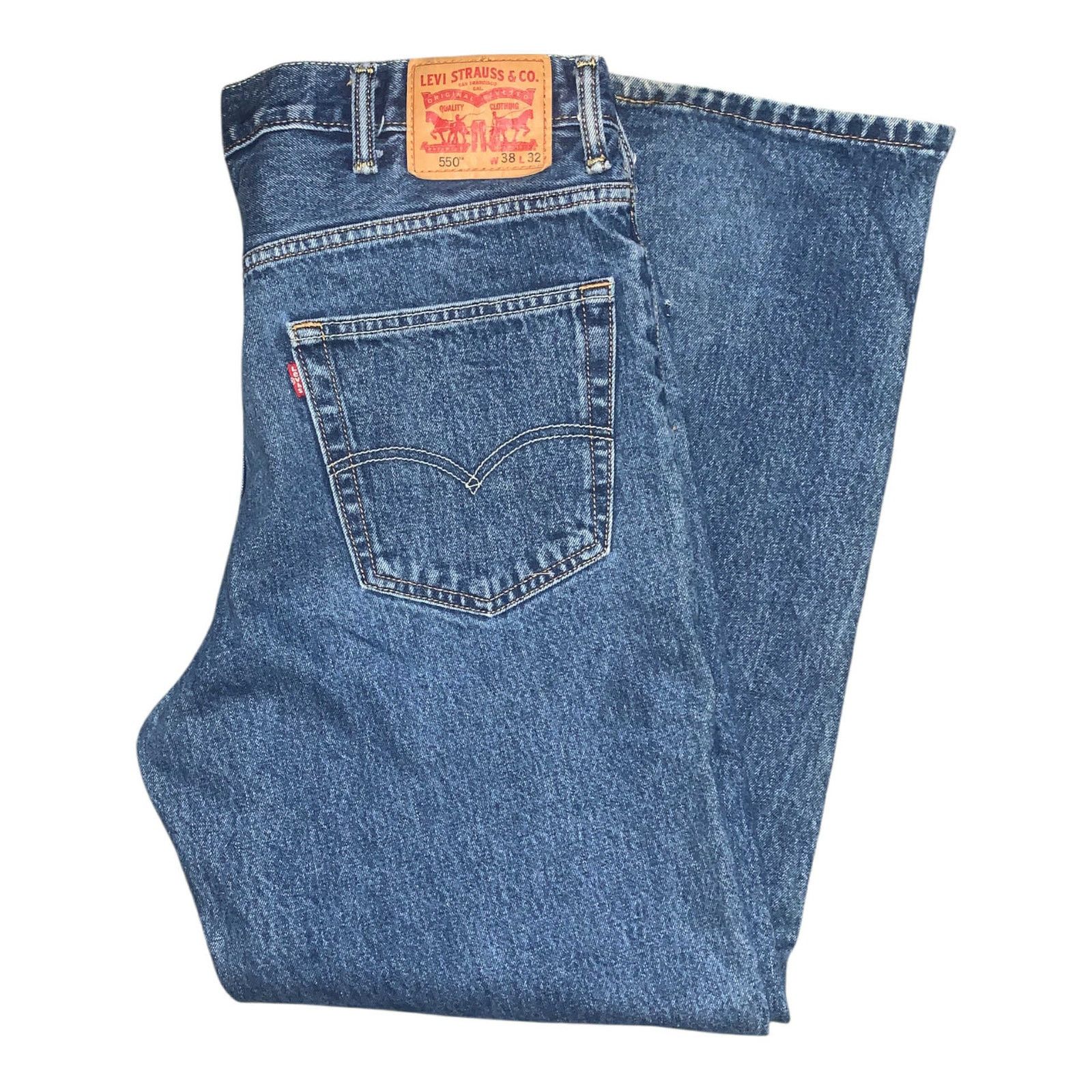 Levi's Levi's 550 Jeans Relaxed Straight Regular Tapered 38x32 Size US 38 / EU 54 - 2 Thumbnail
