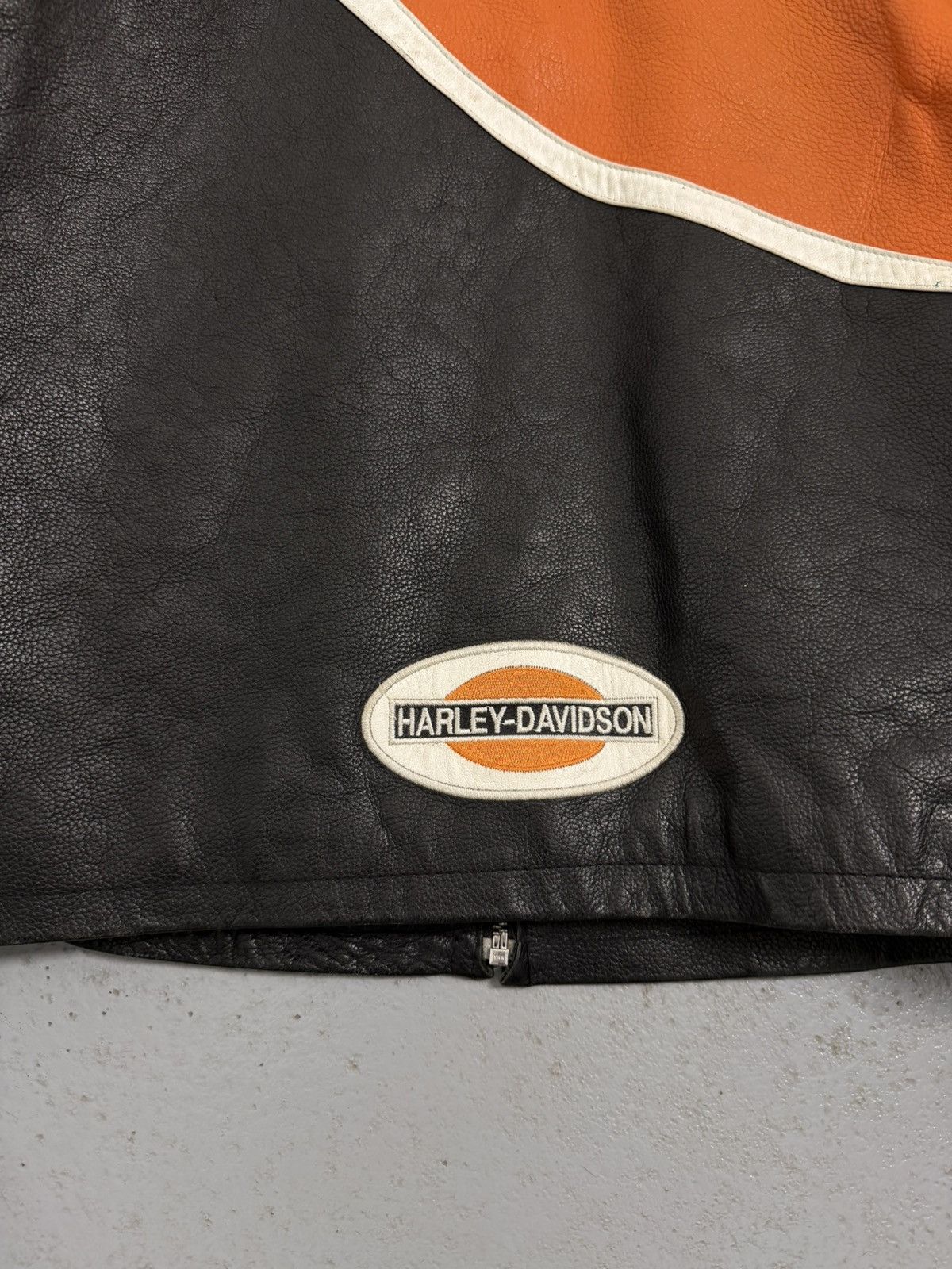 Harley Davidson Vintage Harley-Davidson Embroidered Logo Leather Jacket Size US S / EU 44-46 / 1 - 18 Thumbnail