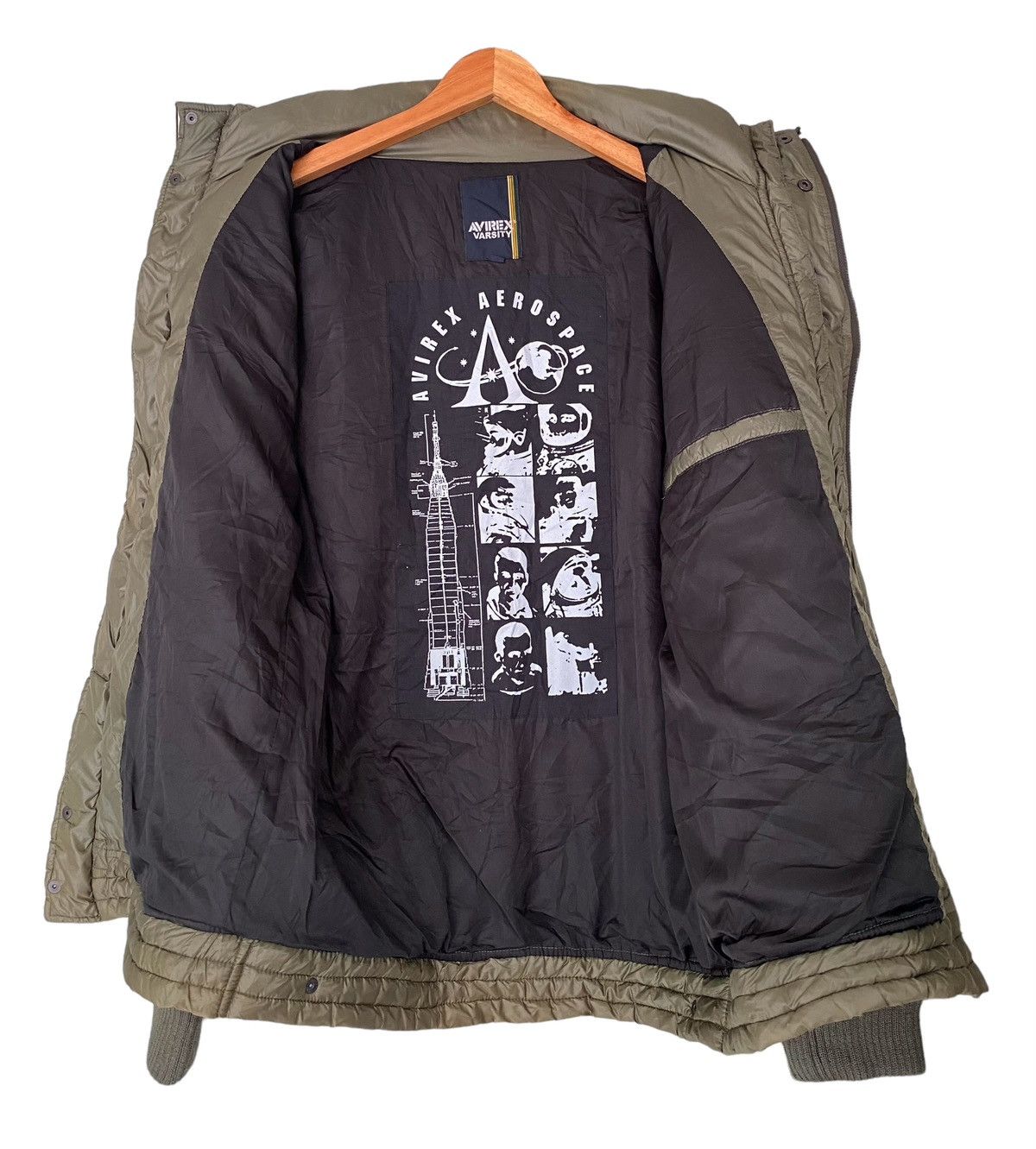 AVIREX VARSITY Puffer Varsity Hoodie Jacket