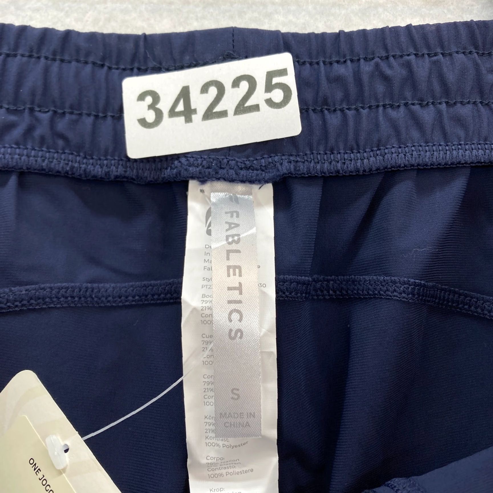 Fabletics Fabletics The One Jogger Athletic Training Womens Small Tall Blue Stretch Preppy Pants Jogger XS Tall Pockets Zipper Pocket Elastic Waist Drawstring Size 28" / US 6 / IT 42 - 5 Thumbnail