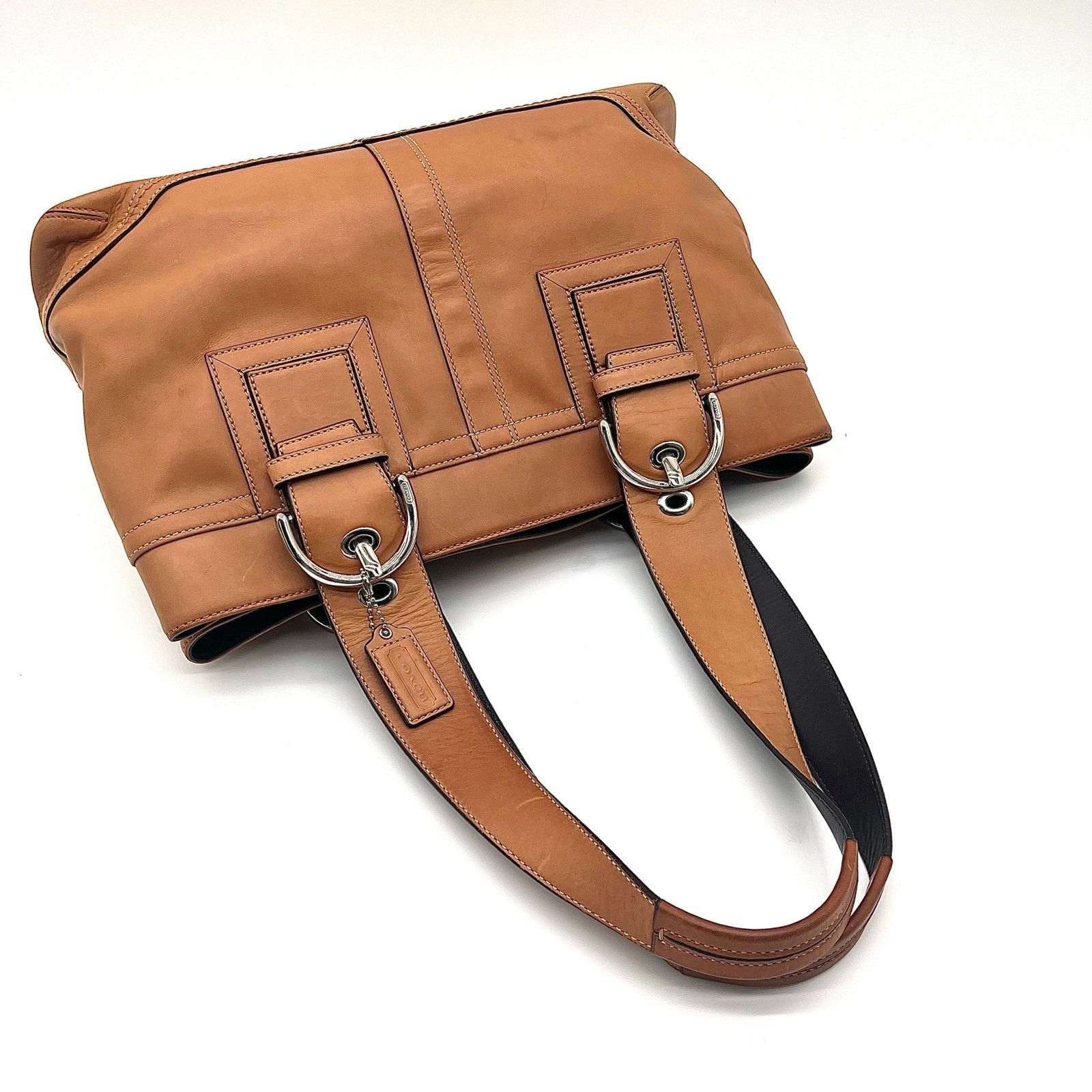 Coach COACH Soho Leather Satchel, Large Buckles Size ONE SIZE - 8 Thumbnail