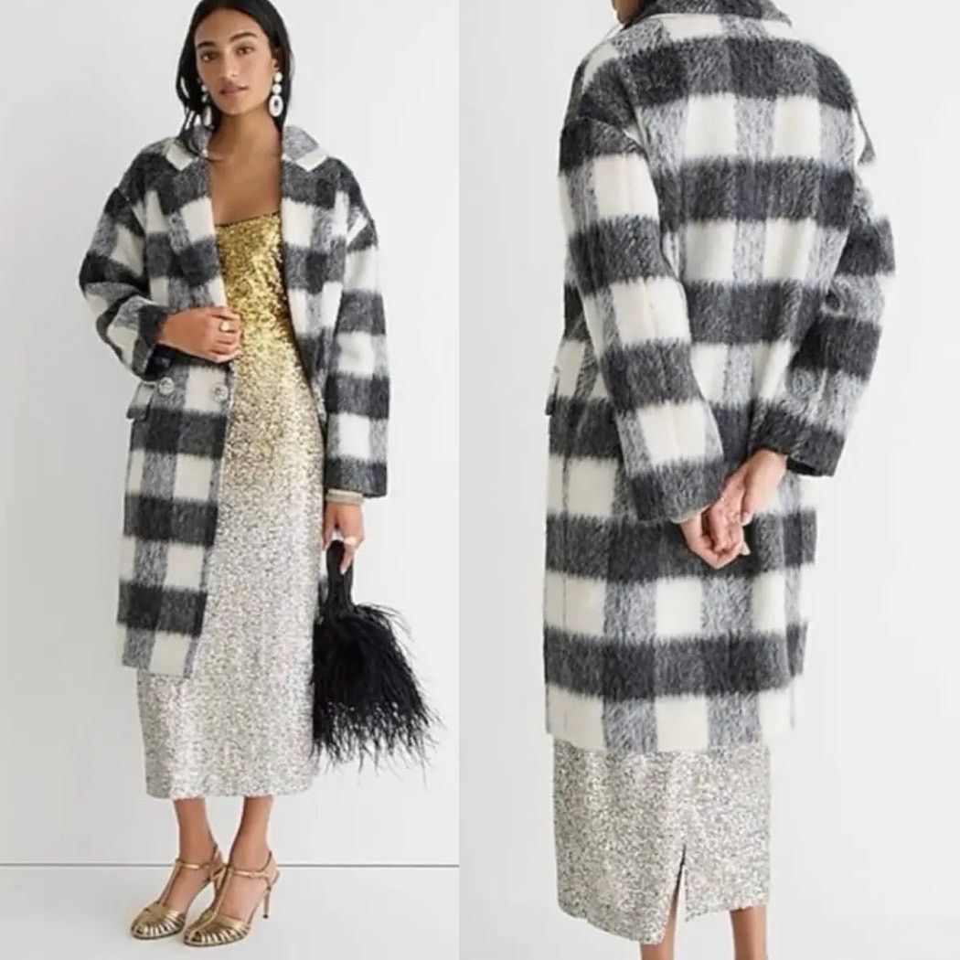 J.Crew J. Crew Relaxed Topcoat Italian Brushed Buffalo Sz XL Size XL / US 12-14 / IT 48-50 - 3 Thumbnail