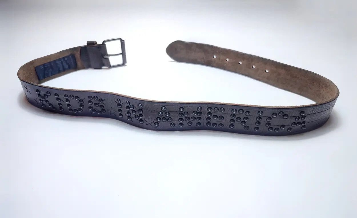 Allsaints Allsaints Kids in America Spikes Punk Leather Belt Size ONE SIZE - 2 Thumbnail