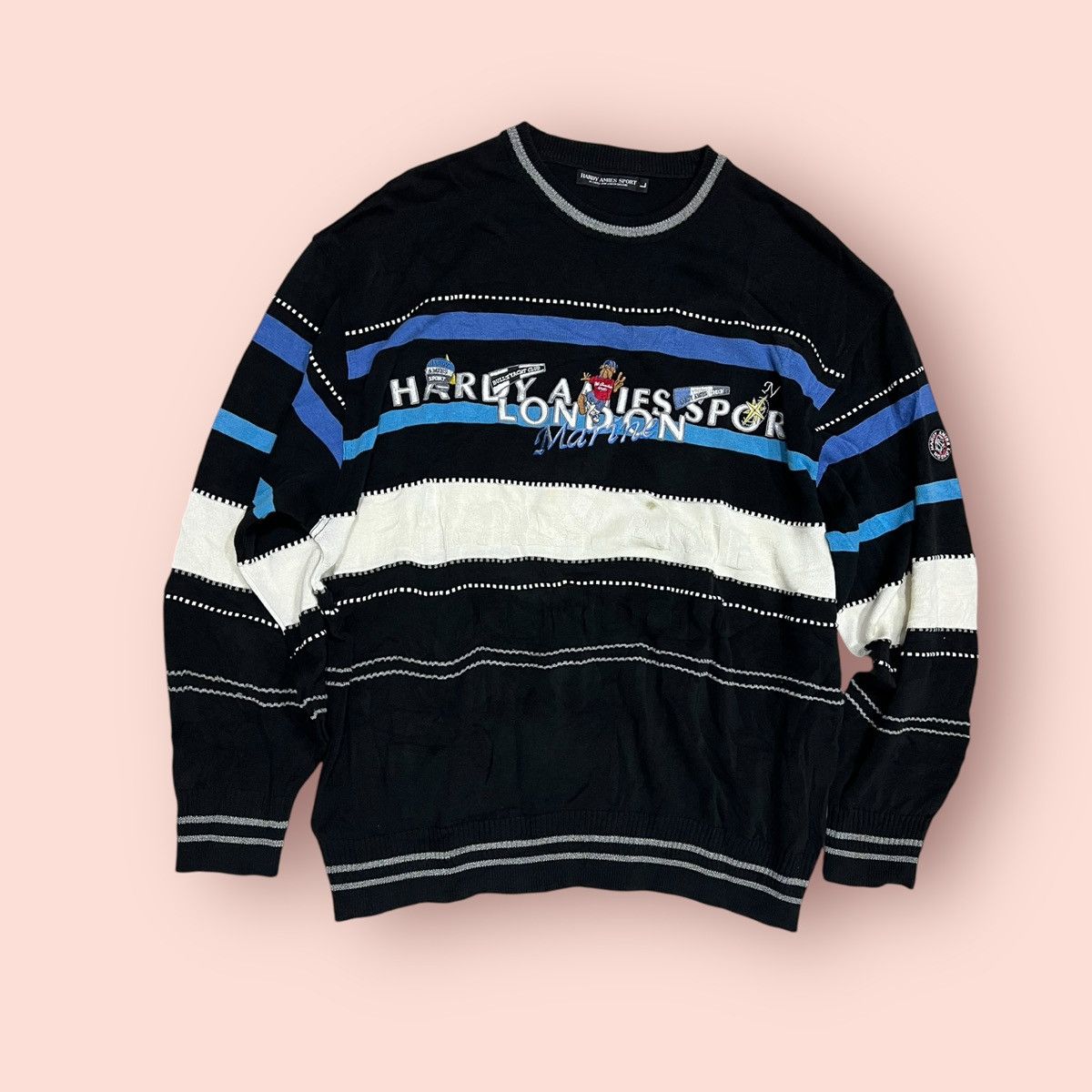 Designer × Hardy Amies VINTAGE HARDY AMIES SPORT PULLOVER SWEATER Size US L / EU 52-54 / 3 - 3 Thumbnail