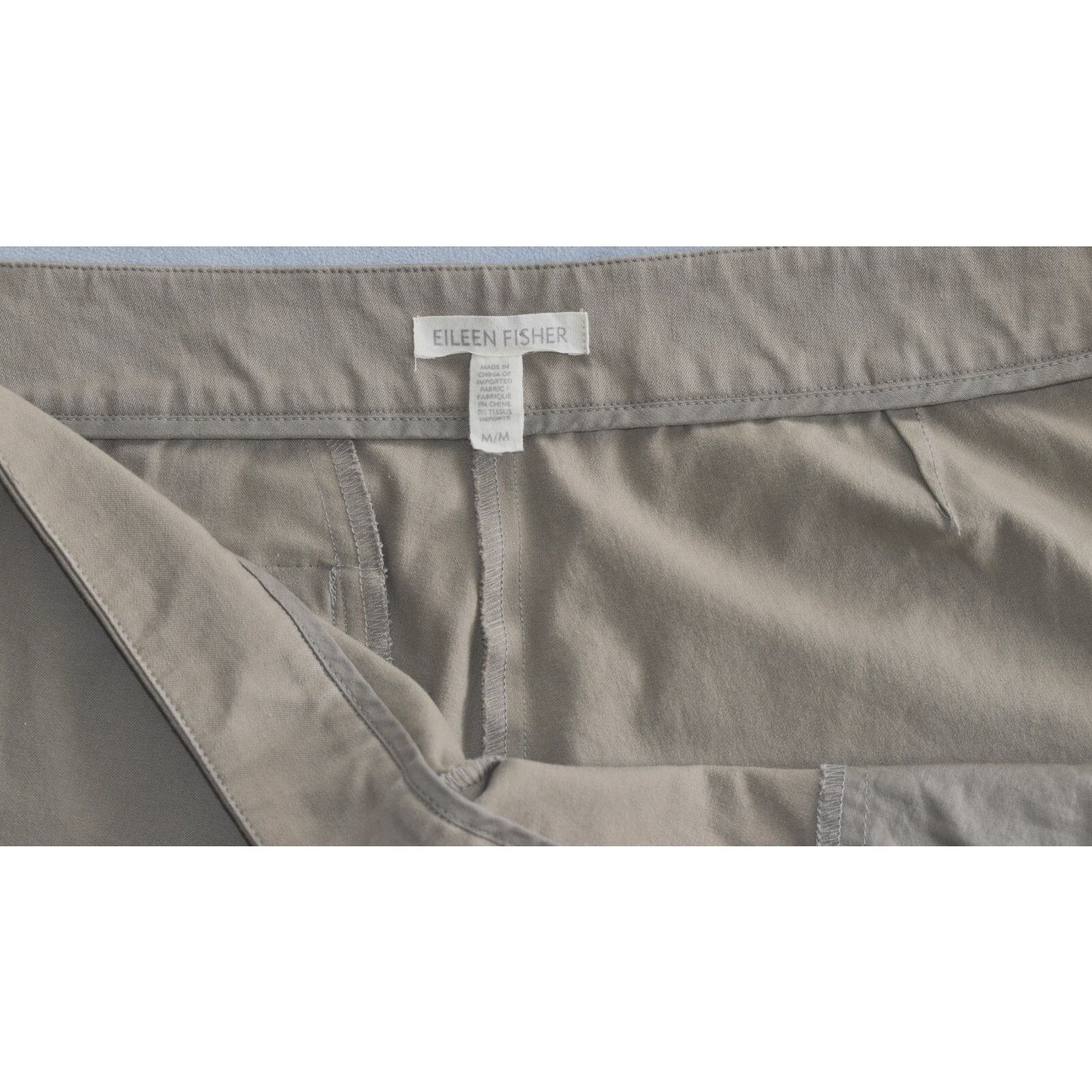 Eileen Fisher EILEEN FISHER Beige Organic Cotton Blend Ankle Zip Pants M Size 34" / US 12 / IT 48 - 5 Thumbnail