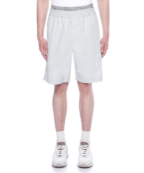 Bottega Veneta o1bcso1str0526 Light Cotton Twill Shorts in Gray Size US 32 / EU 48 - 1 Thumbnail