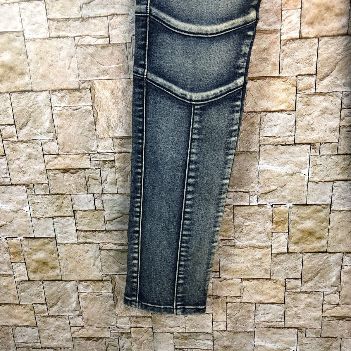 Japanese Brand Japan faded Blue Slim Fit bikers denim Jeans #A741 Size 26" / US 2 / IT 38 - 11 Thumbnail