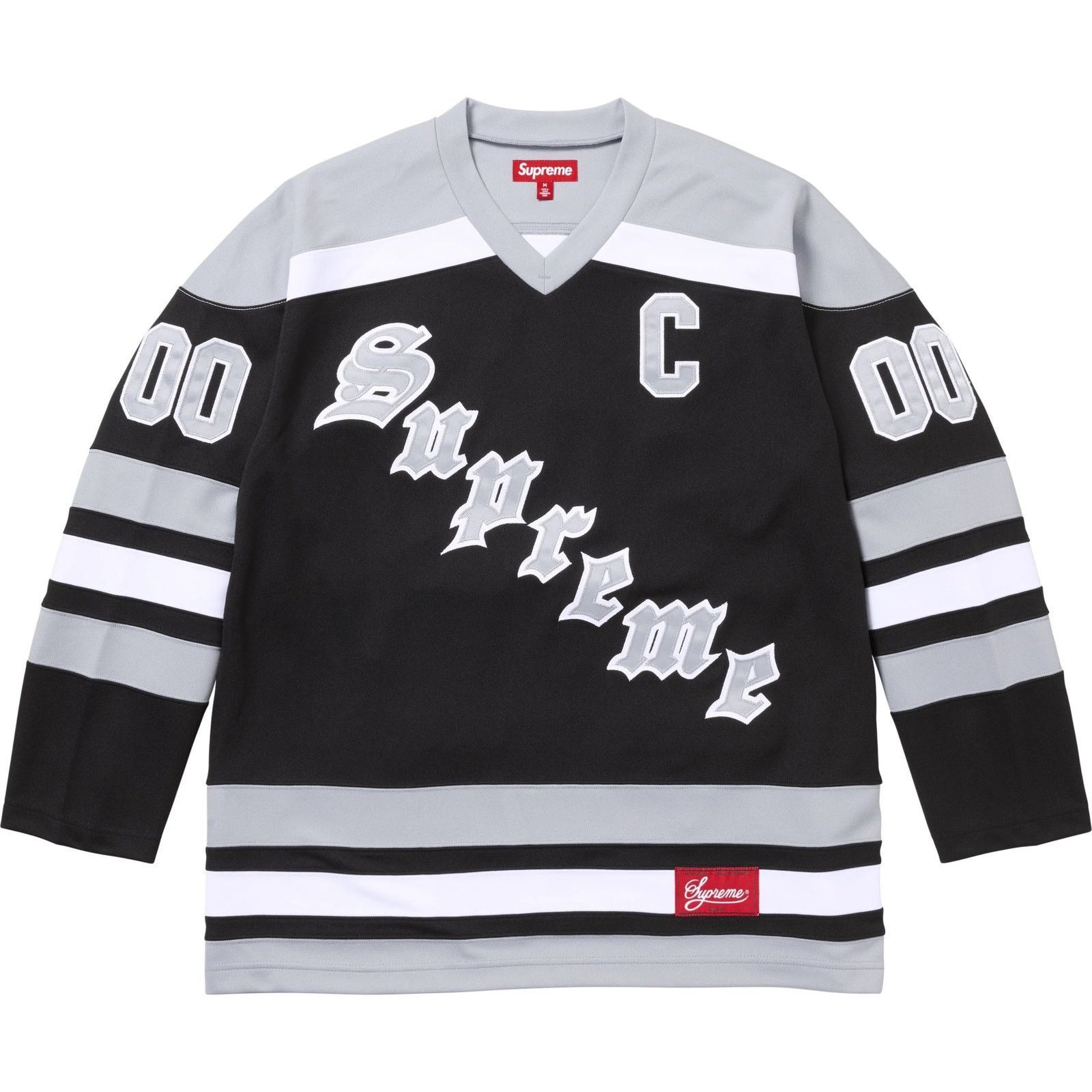 Supreme Supreme Black Hockey Jersey Fire & Ice Size Large FW25 Size US L / EU 52-54 / 3 - 2 Thumbnail