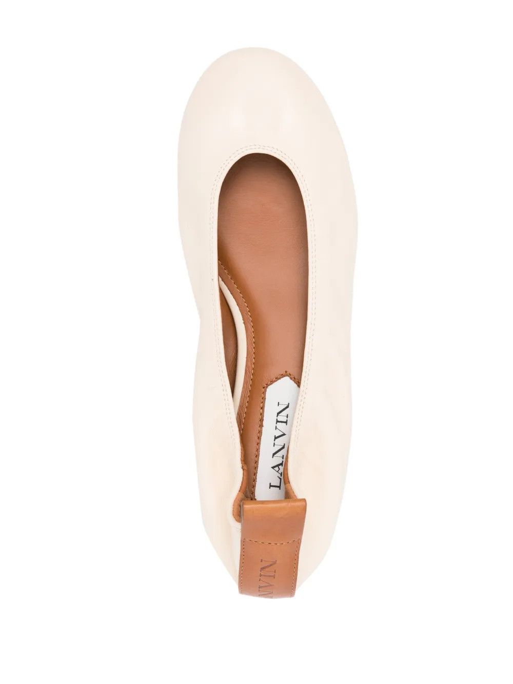 Lanvin o1y0326 Ballet Flats in Cream Size US 6 / IT 36 - 4 Thumbnail