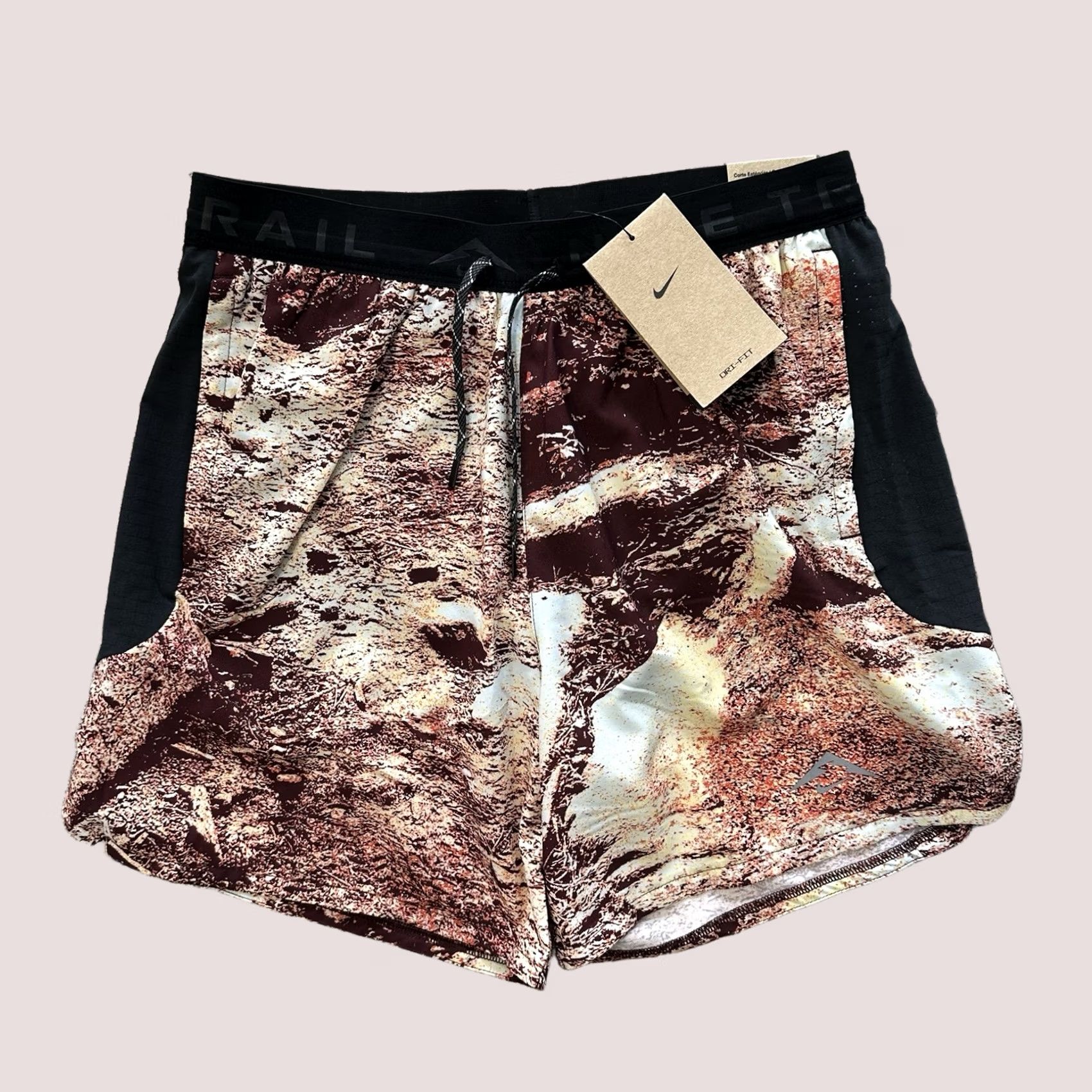 Nike Nike Trail Shorts Running 6” Mens S Brown Dri Fit Lined HV2162-133 AOP Outdoor Size US 29 - 1 Thumbnail