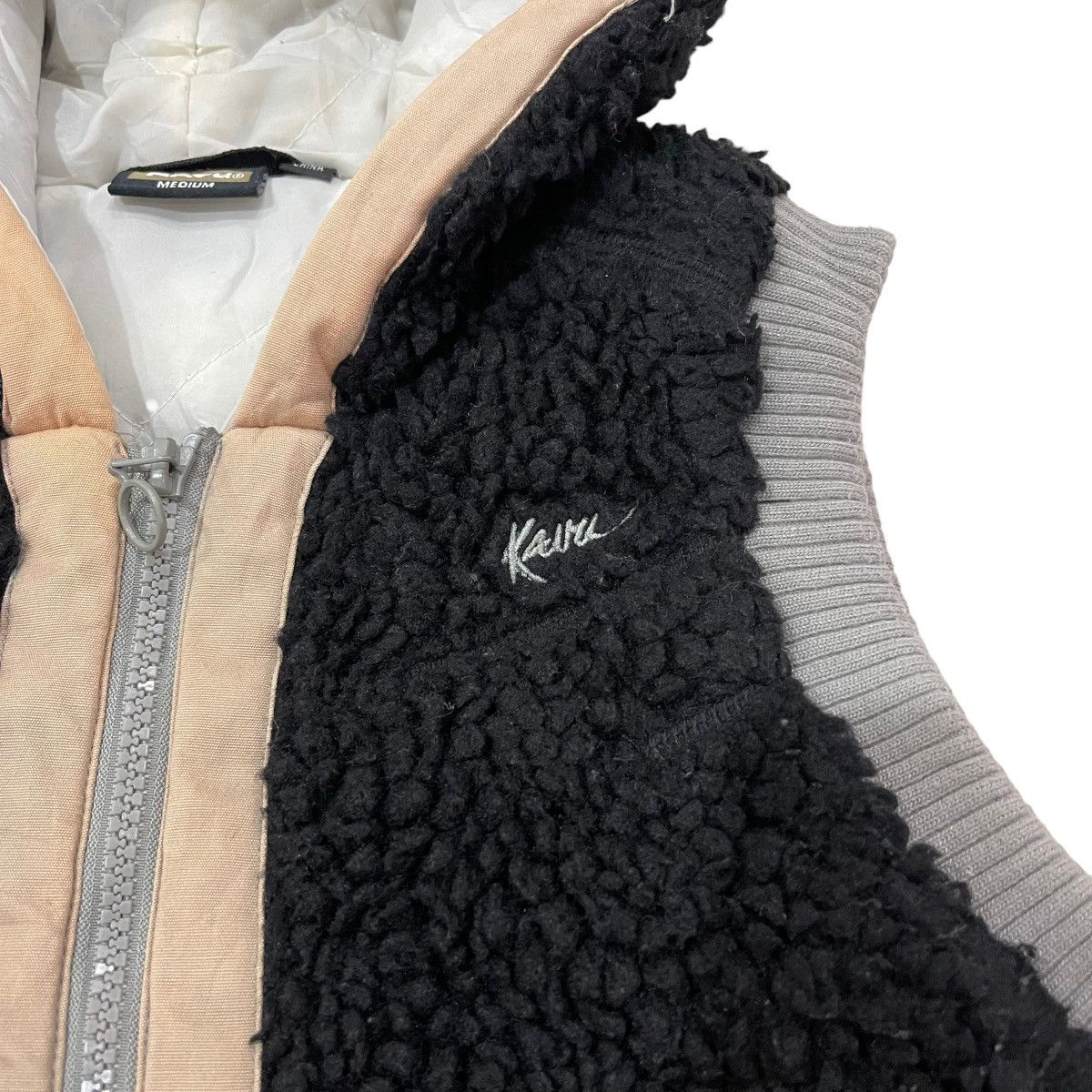 KAVU × Vintage Vintage KAVU Deep Pile Hoodie Vest Size US M / EU 48-50 / 2 - 7 Thumbnail