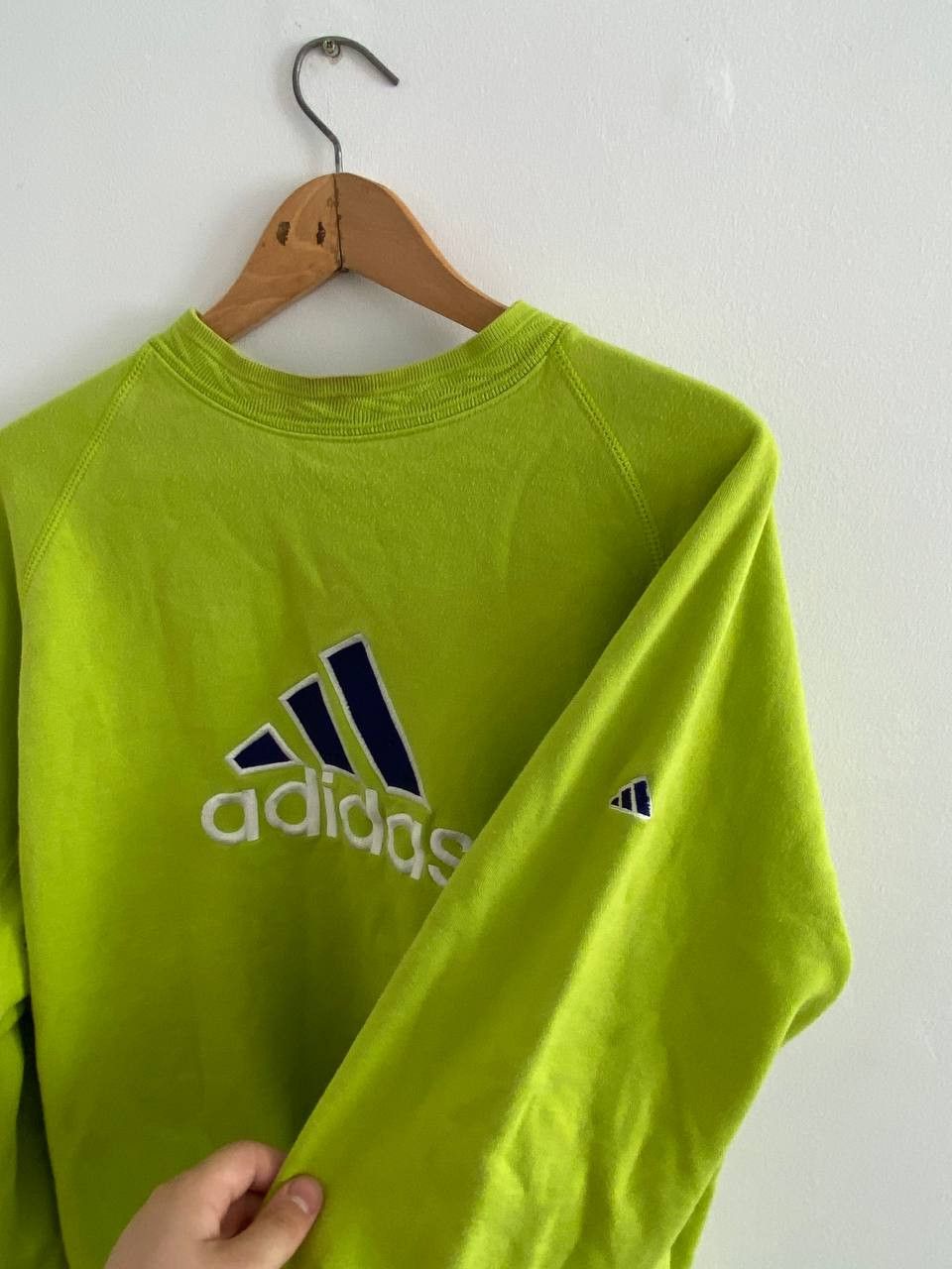 Adidas × Vintage Vintage Adidas Sweatshirt Big Logo 90's Size US M / EU 48-50 / 2 - 2 Thumbnail