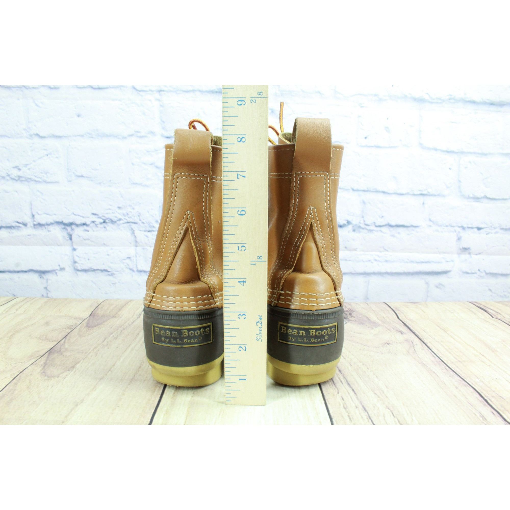 Leather LL Bean Women's Leather 8" Unlined Ankle Duck Boots Size 9 M Size US 9 / IT 39 - 6 Thumbnail