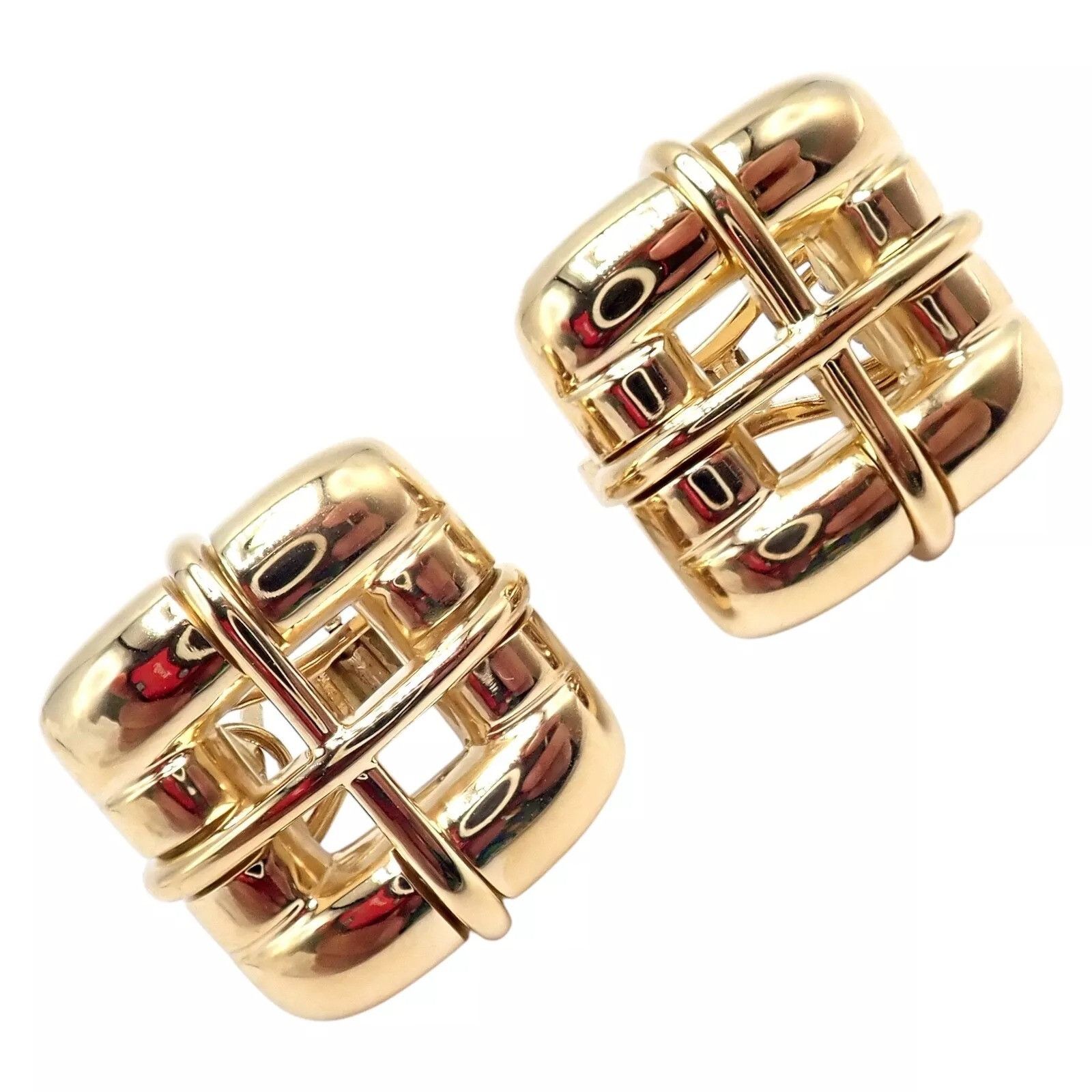 Tiffany & Co. Tiffany & Co 18k Yellow Gold Square Window Biscayne Earrings Size ONE SIZE - 1 Thumbnail