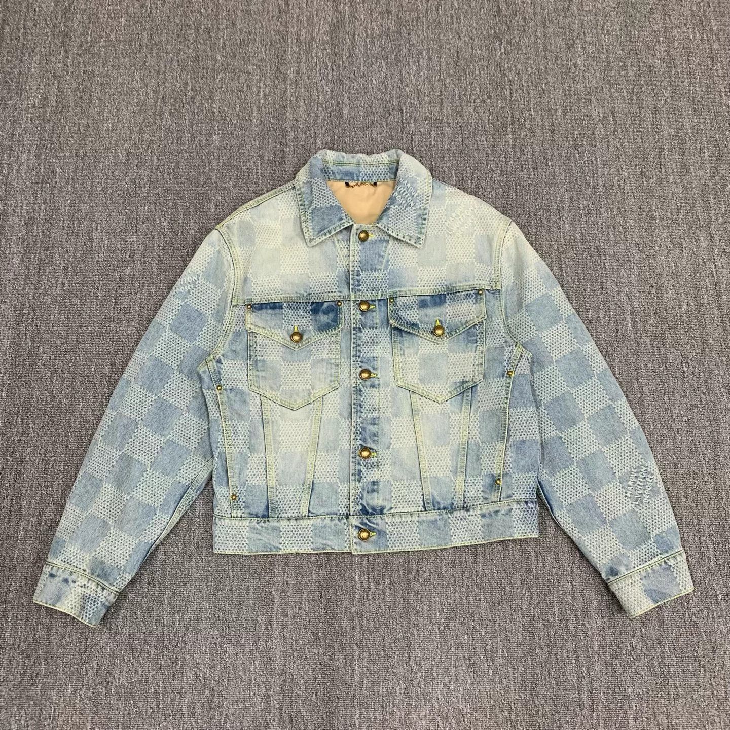 Louis Vuitton Louis Vuitton Damier Denim Jacket 98 New Size US M / EU 48-50 / 2 - 1 Thumbnail