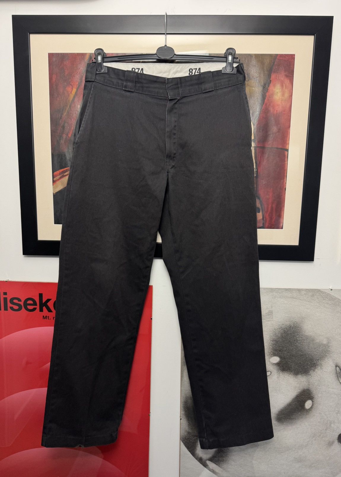 Dickies 874 Black Vintage Skate Casual Pant Streetwear Hype