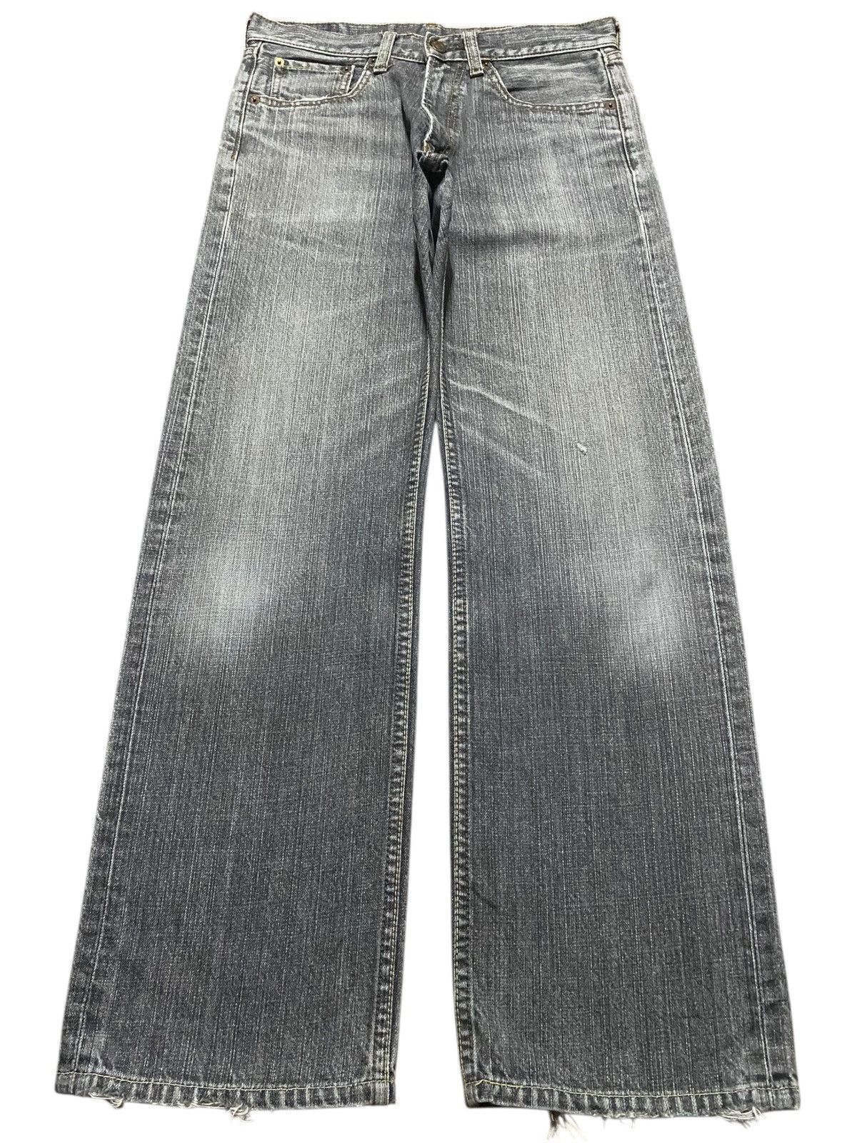Japanese Brand Vintage Japan Brand Bobson Fade Black Distressed Loose Jeans Size US 32 / EU 48 - 1 Thumbnail