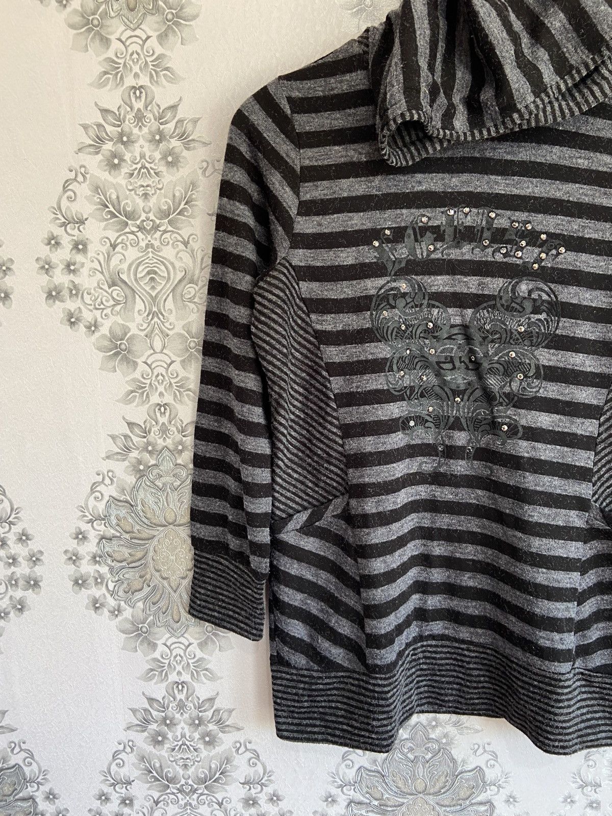 If Six Was Nine Egeist Striped Y2K Style Hoodie Size US L / EU 52-54 / 3 - 3 Thumbnail